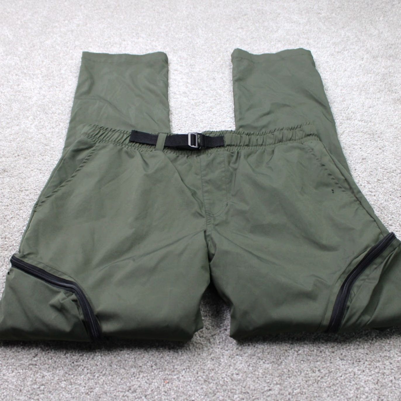 Southpole Southpole Mens Cargo Pants Green 34x32 Belted Canvas Cotton Regular Tapered Cargo Pocket Pants Mens Medium Regular Green Cargo Pants Size US 31 - 2 Thumbnail