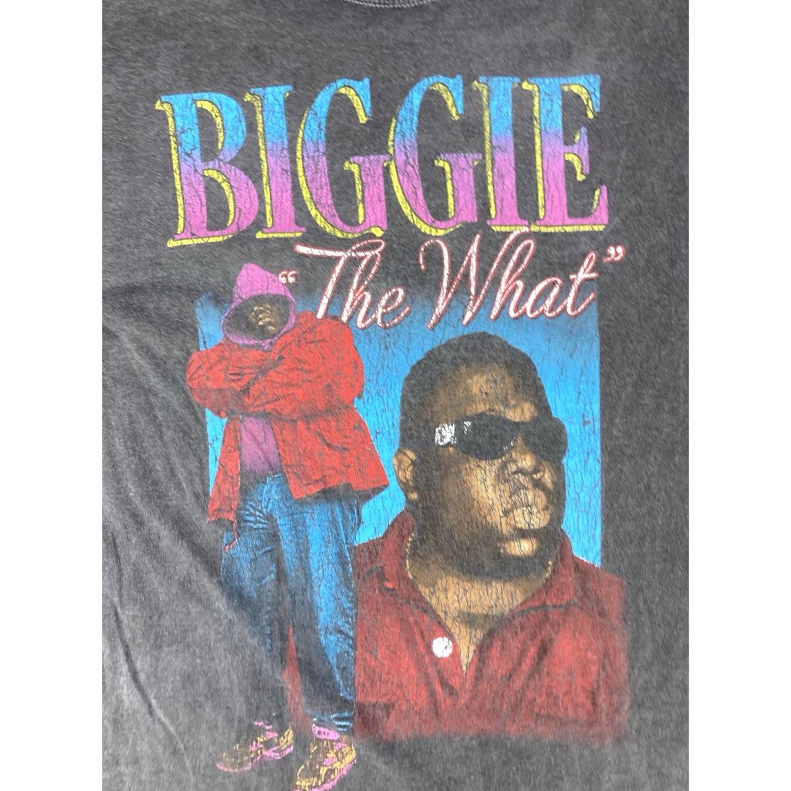 Vintage VINTAGE The Notorious BIG Biggie Smalls The What Graphic T-shirt Men M Black Music Size US M / EU 48-50 / 2 - 2 Thumbnail