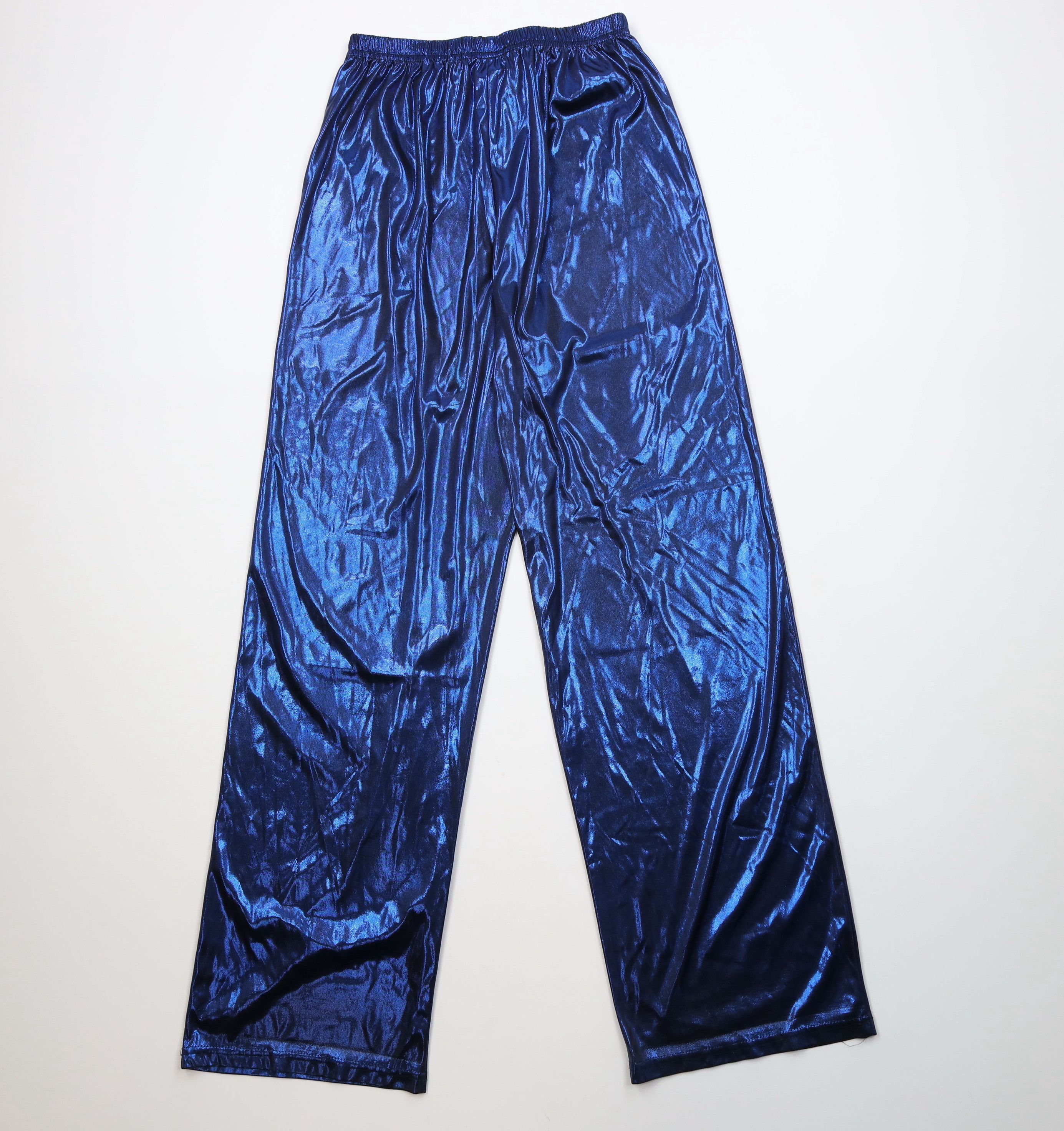 Vintage Vintage 90s Streetwear Metallic Flared Wide Leg Pants USA Size 25" / US 0 / IT 36 - 8 Thumbnail
