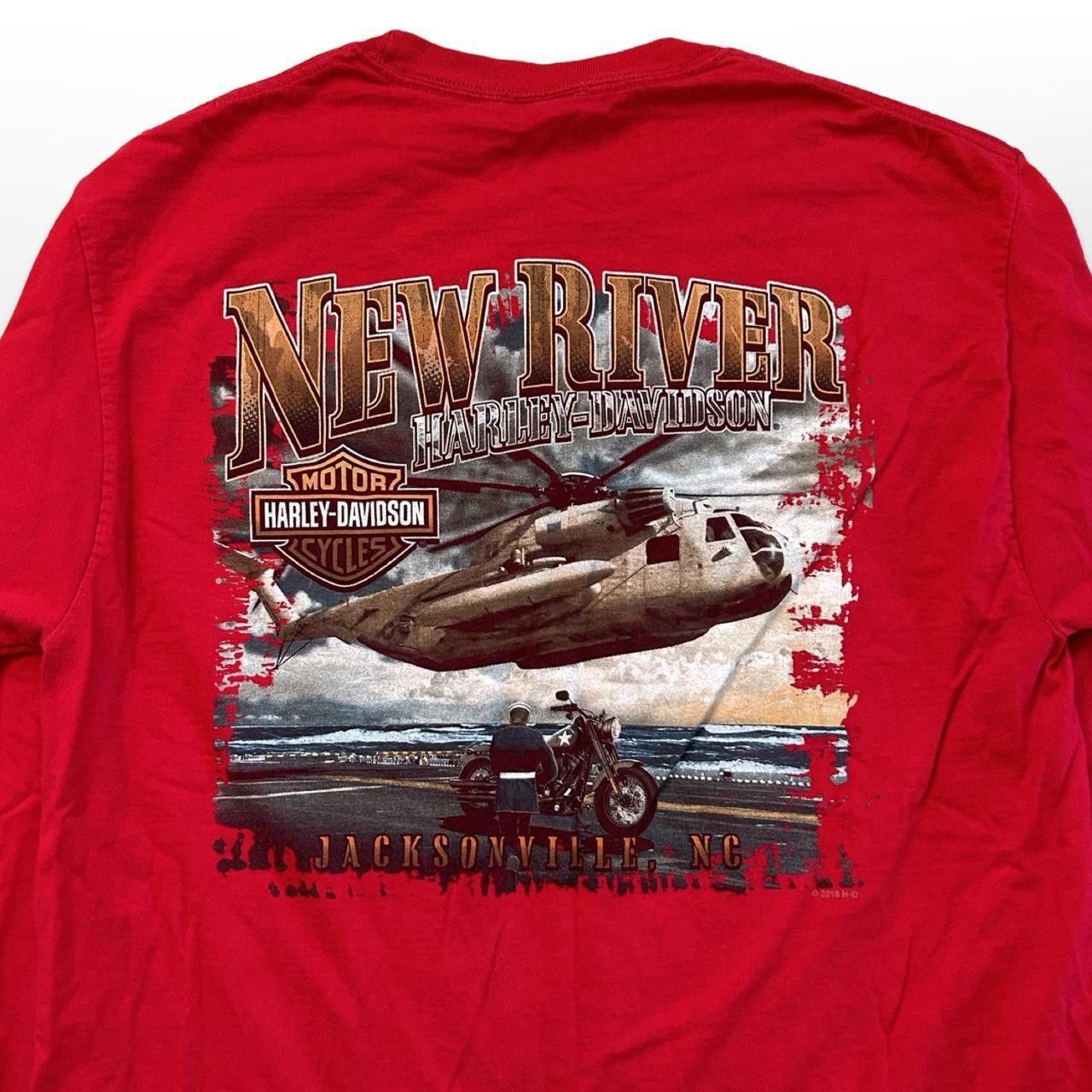 Harley Davidson Red Harley-Davidson Santa Christmas Graphic Long Sleeve Tee Size US L / EU 52-54 / 3 - 6 Thumbnail