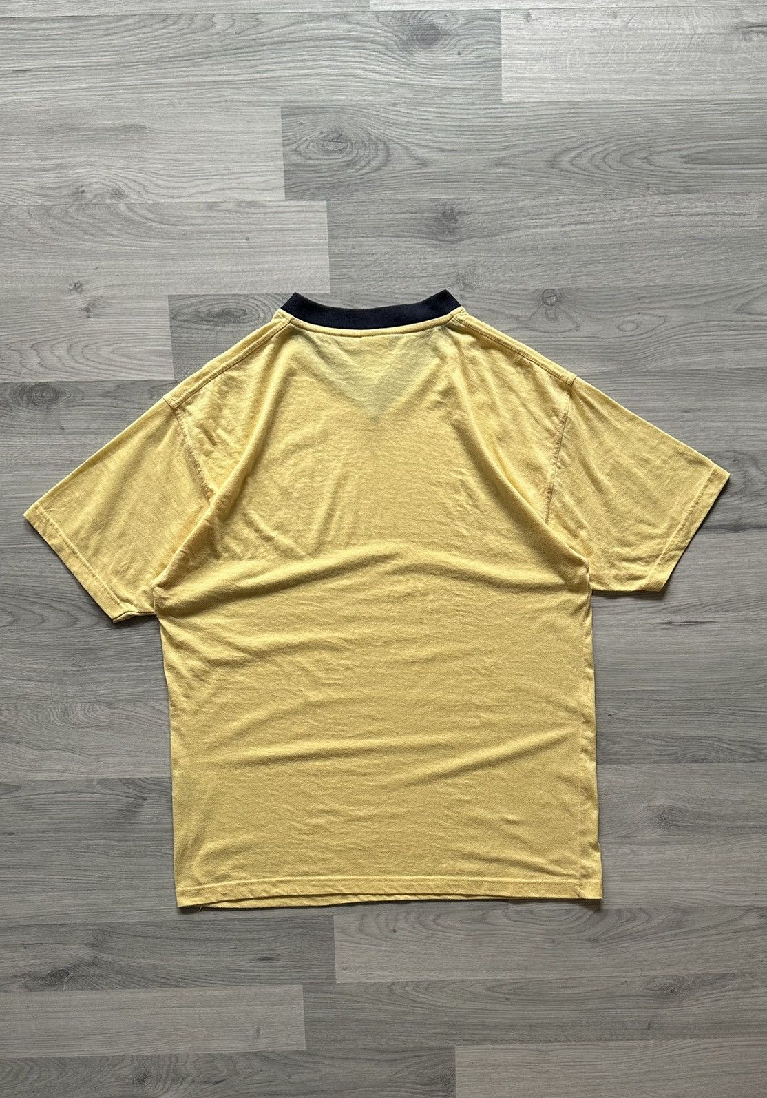 Nike Vintage yellow T-shirt Nike swoosh logo made in UK Size US XL / EU 56 / 4 - 6 Thumbnail