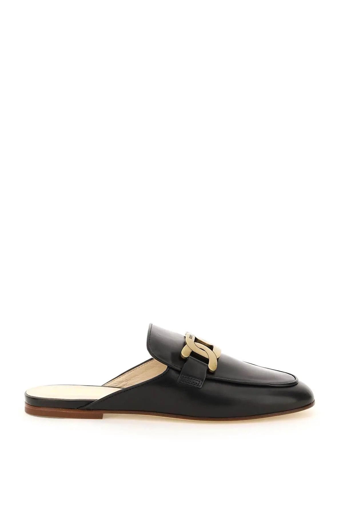 image of Tods O1S22I1N1223 Kate Leather Sabot In Black Shoes, Women's (Size 9)