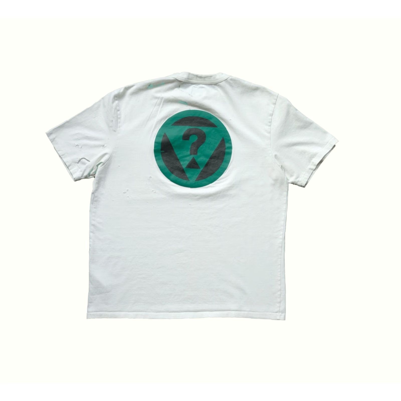 Guess VINTAGE GUESS T-Shirt Men S White 90s Y2K Distressed Graphic Print Crew Neck Short Sleeve 22" Pit to Pit 27" Length Mens Size S Size US S / EU 44-46 / 1 - 3 Thumbnail