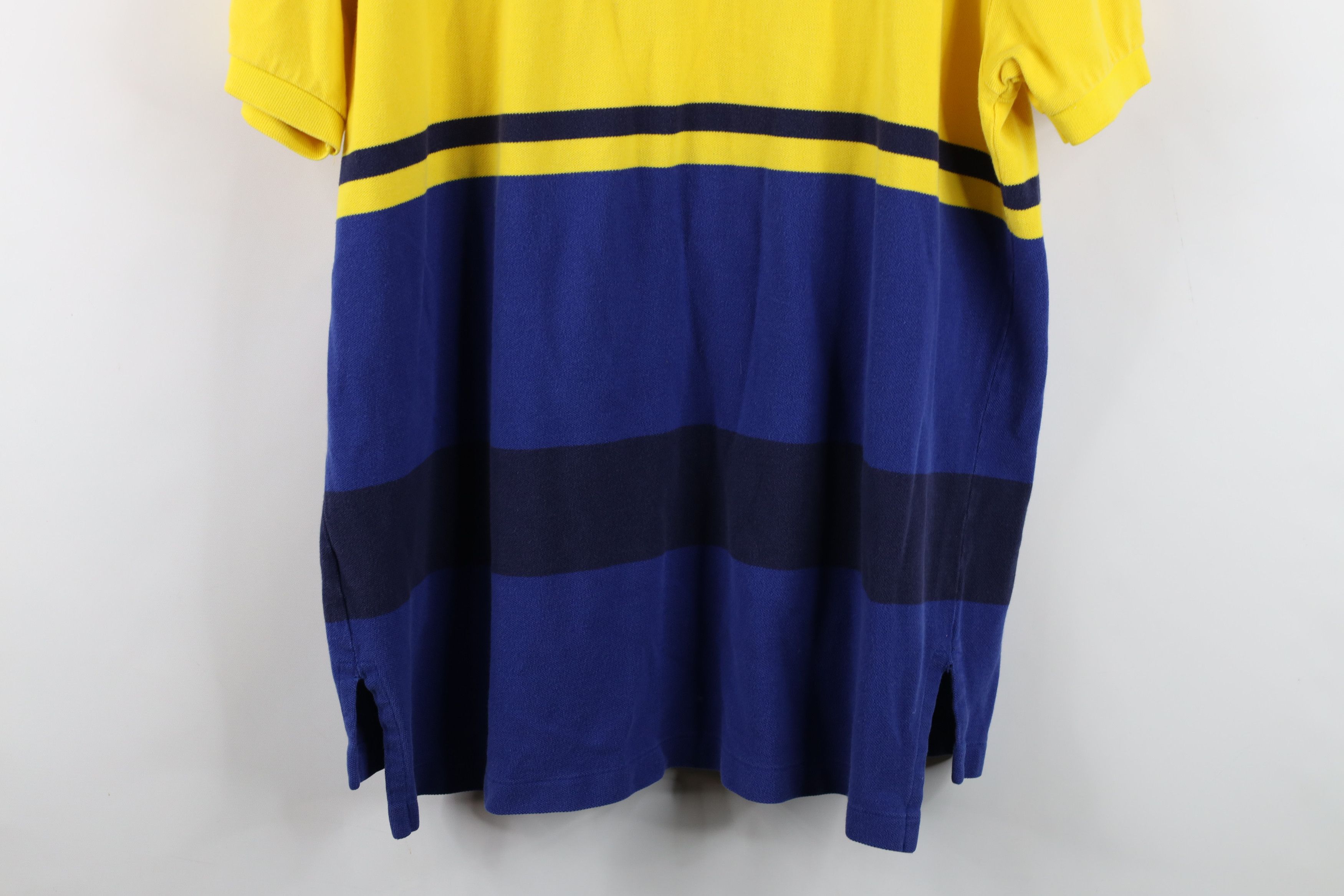 Polo Ralph Lauren Vintage 90s Ralph Lauren Block Collared Golf Polo Shirt Size US XL / EU 56 / 4 - 11 Thumbnail