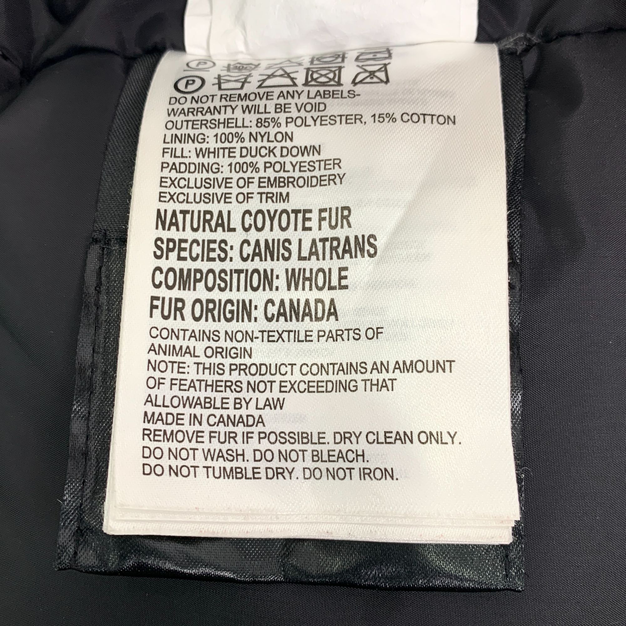 Canada Goose Canada Goose Black Fur-Lined Hooded Mid-Length Down Parka (S Size XS / US 0-2 / IT 36-38 - 2 Thumbnail