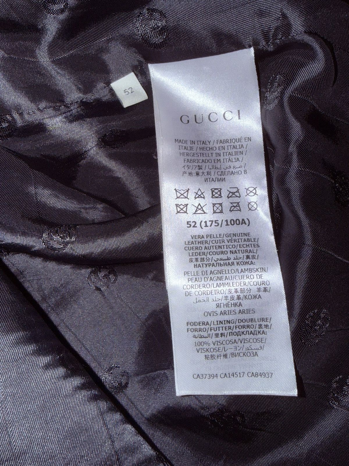 Gucci Gucci Black Leather Shirt Jacket Size US L / EU 52-54 / 3 - 6 Thumbnail