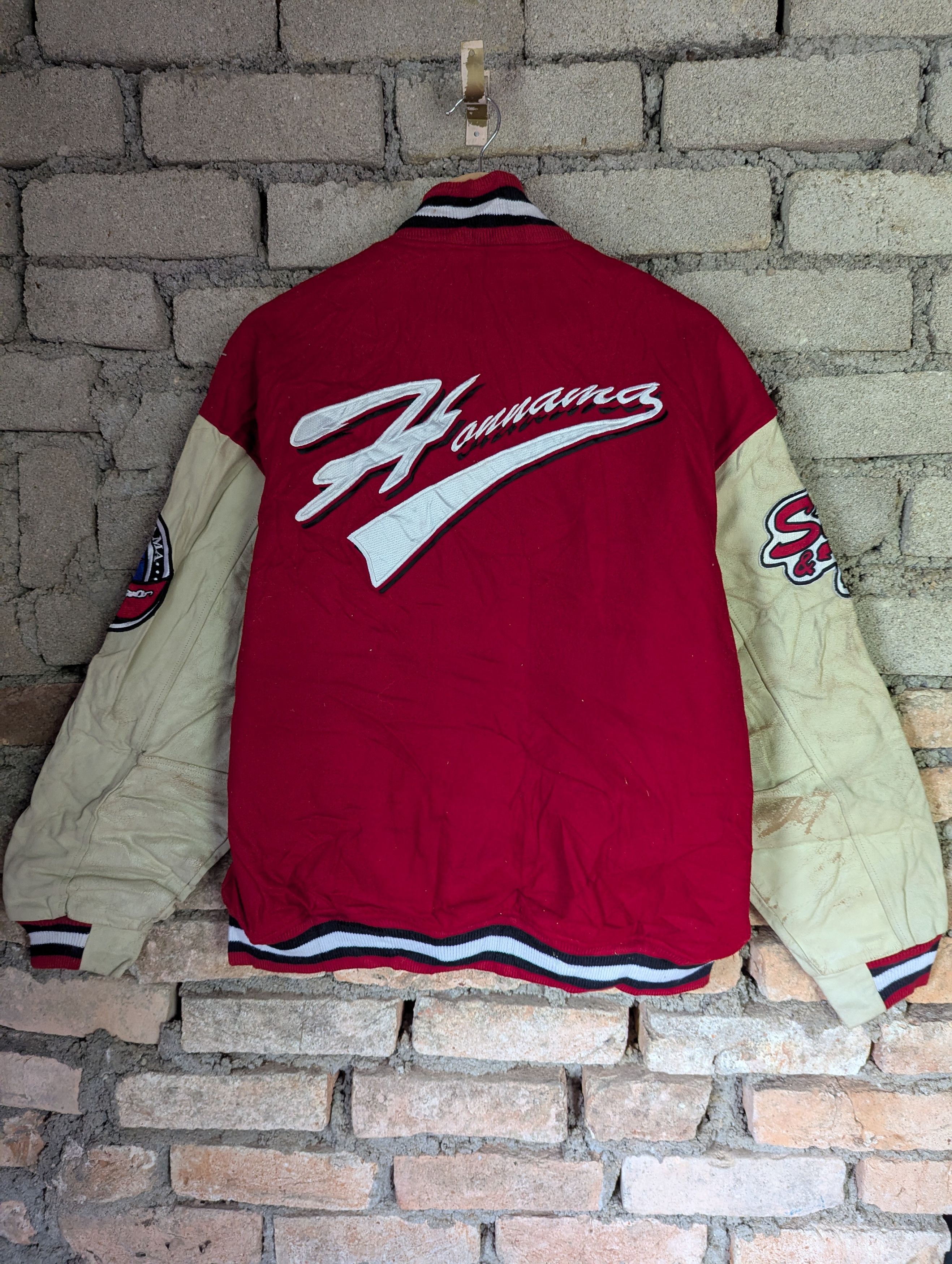 Japanese Brand × Vintage HN BOMBER JACKET POLYESTER SLEEVE Size US M / EU 48-50 / 2 - 8 Thumbnail