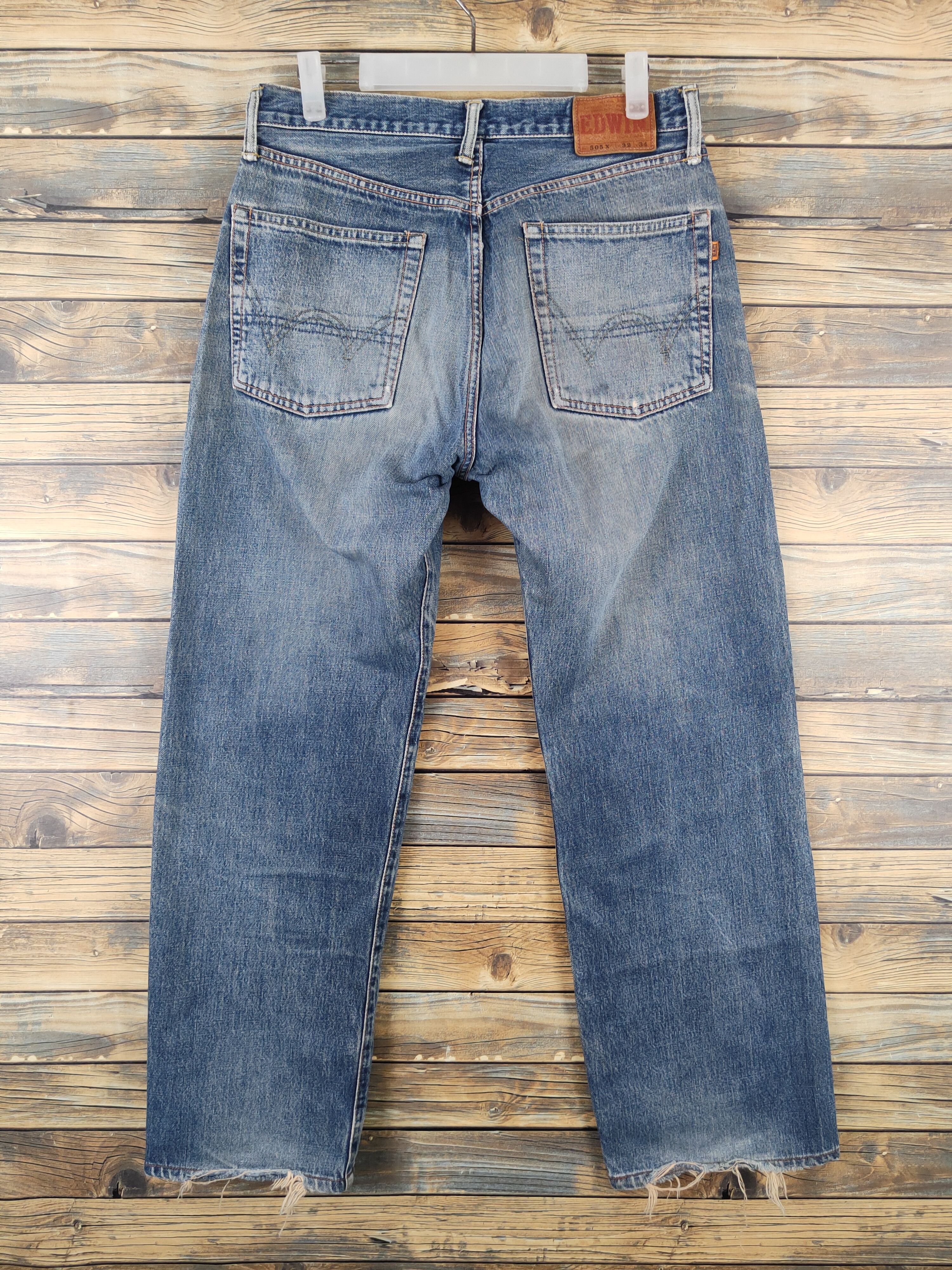 Edwin Edwin selvedge Distressed Ripped denim Jeans #W1398 Size US 32 / EU 48 - 7 Thumbnail