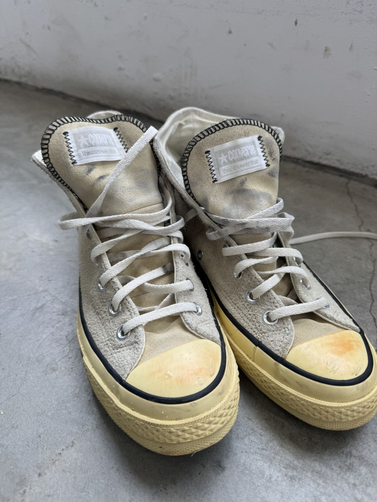 thisisneverthat Thisisneverthat Suede Aged High Top Chucks Converse Size US 7.5 / EU 40-41 - 3 Thumbnail