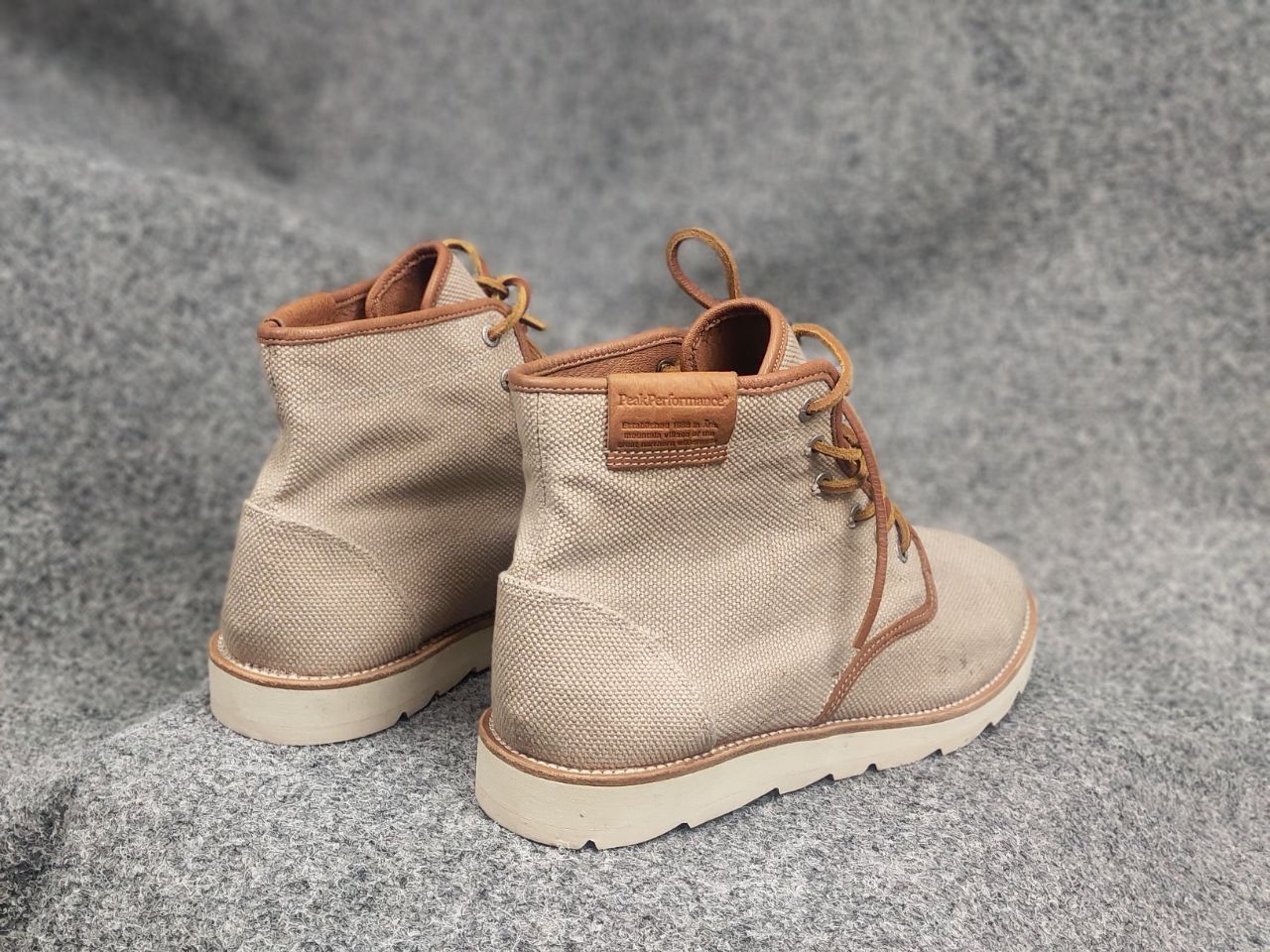 Peak Performance Peak Performance Canvas High-Top Flat Lace up Boots Shoes Size US 9 / EU 42 - 13 Thumbnail