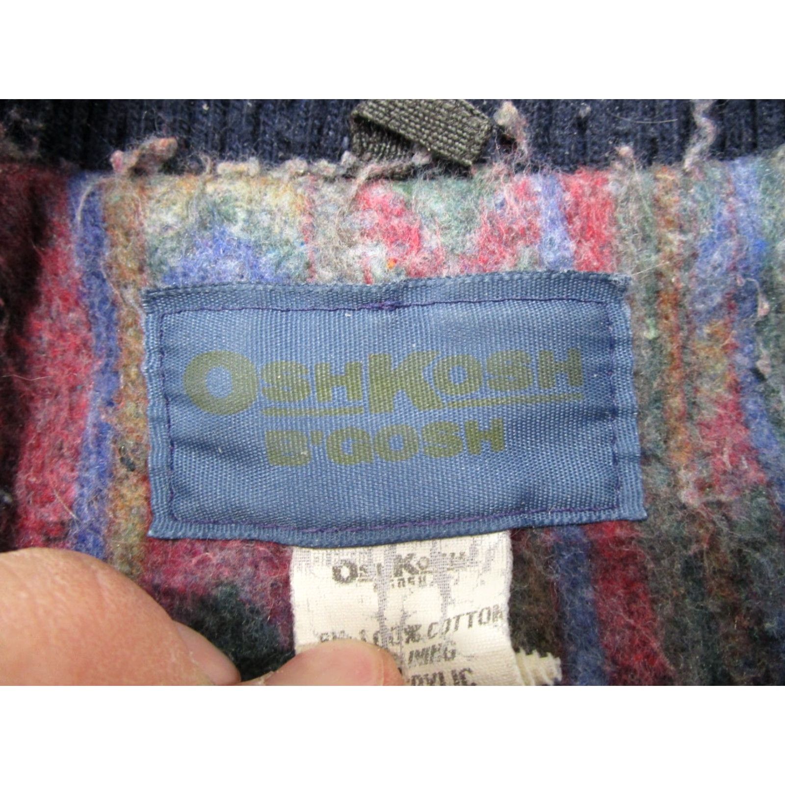 Vintage VINTAGE OshKosh B'gosh Jacket Mens L Denim Blue Blanket Lined 90s Workwear Bomber Jacket Solid Blue Lined Cotton Denim - Mens Regular Size L Jacket Size US L / EU 52-54 / 3 - 2 Thumbnail