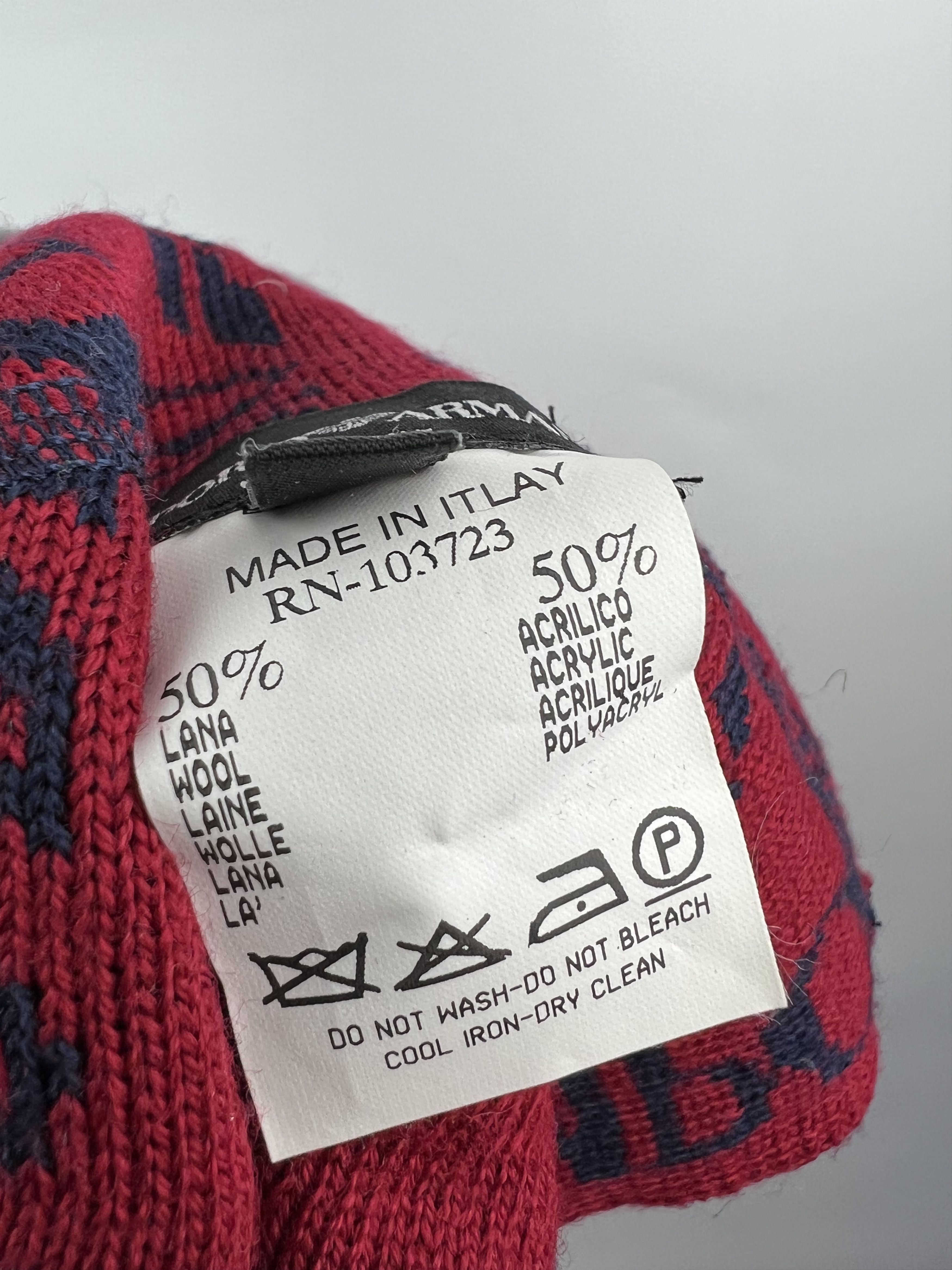 Emporio Armani Emporio Armani Wool Beanie Hat One Size Knit Logo Size ONE SIZE - 6 Thumbnail