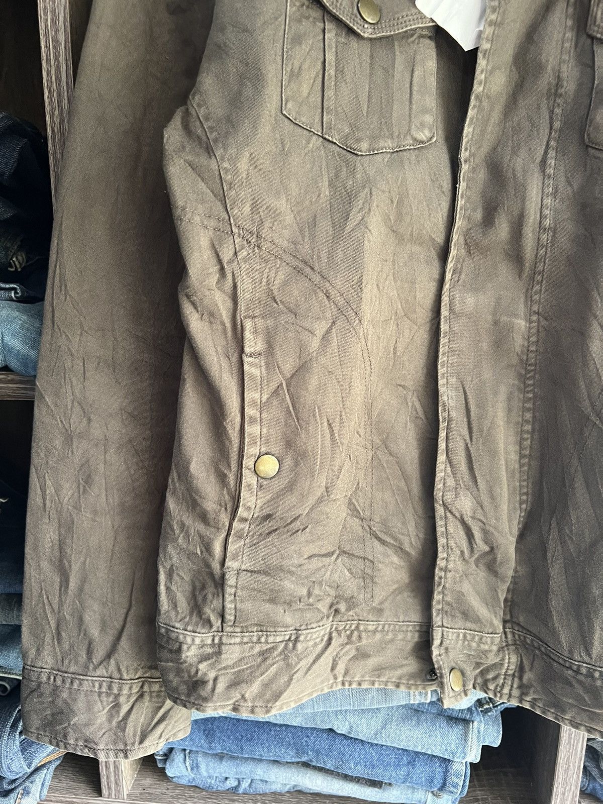 Michel Klein 🔥Klein Plus Homme Army Green Jacket Size US S / EU 44-46 / 1 - 7 Thumbnail