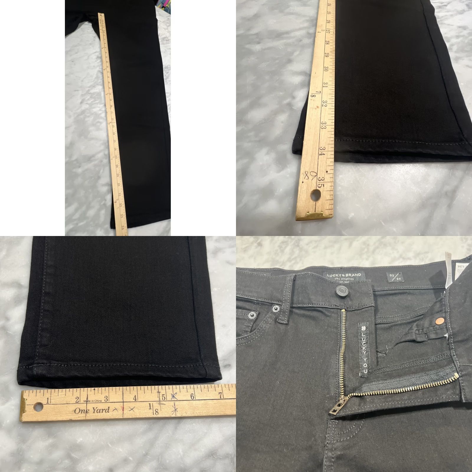 Lucky Brand Lucky Brand Stretch Black Jeans Men 32/34 410 Athletic Straight Leg Denim Shirt Size US 32 / EU 48 - 9 Thumbnail