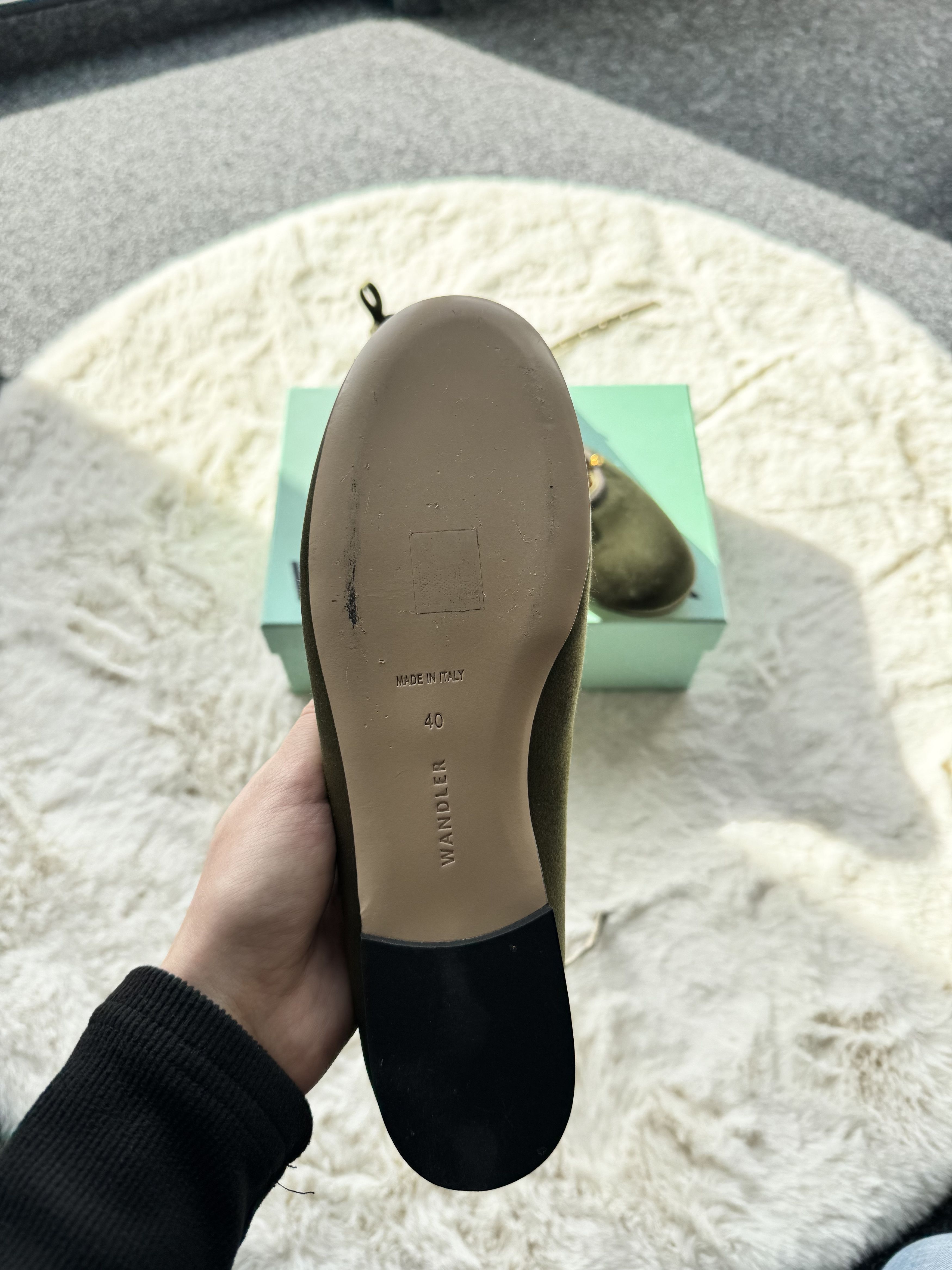 Wandler Wandler green khaki ballet flats with ankle fastening 40 Size US 10 / IT 40 - 3 Thumbnail