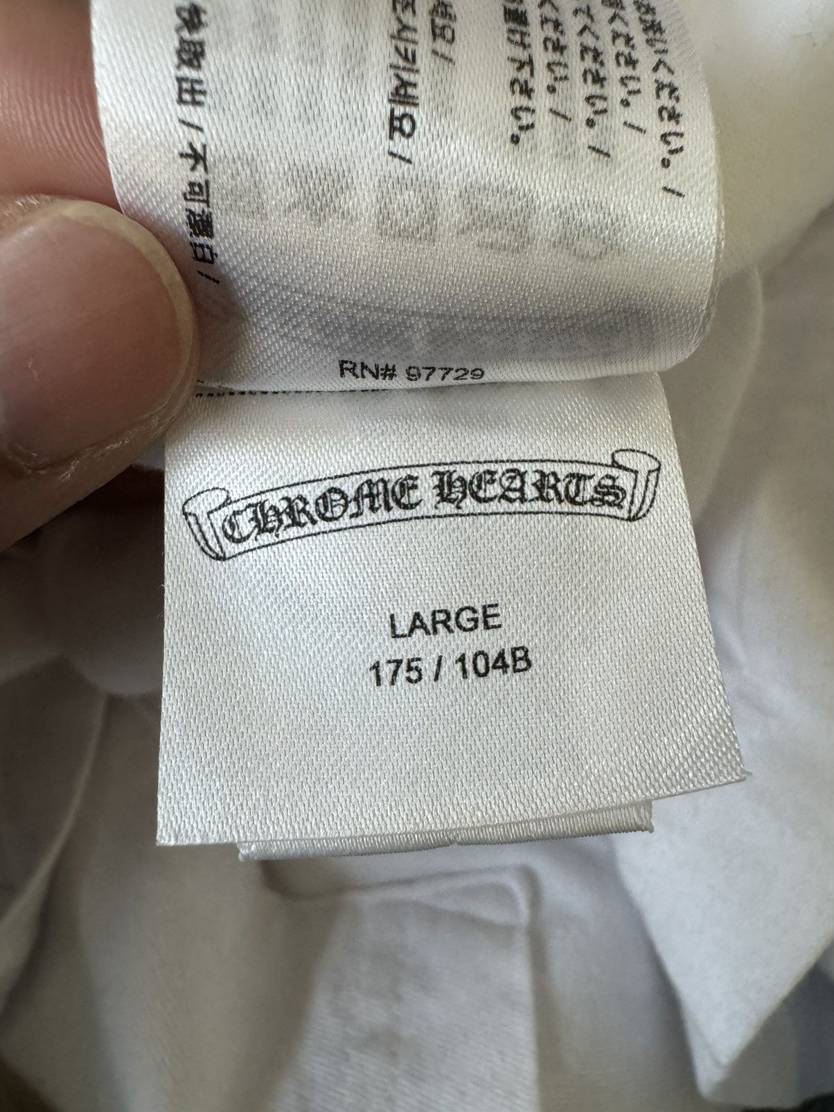 Chrome Hearts Chrome Hearts “Love You” Neck Logo Pocket Shirt Size Large Size US L / EU 52-54 / 3 - 12 Thumbnail