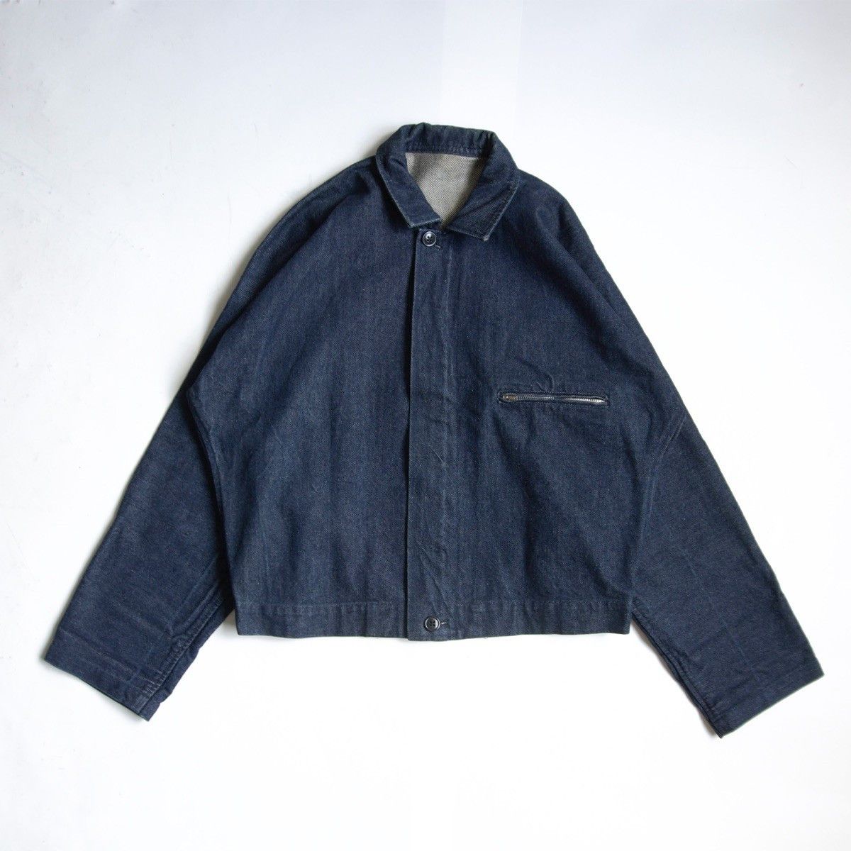 Y’s for men 00s Denim Tailored Jacket Yohji Yamamoto Y's for men Archive Short Length Denim Jacket Size