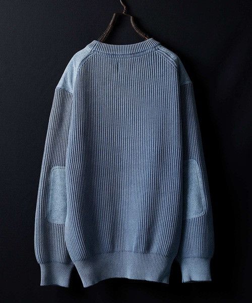 Number (N)ine Number nine VINTAGE DYE BLEACH MILITARY RIB KNIT sweater Size US XL / EU 56 / 4 - 3 Thumbnail