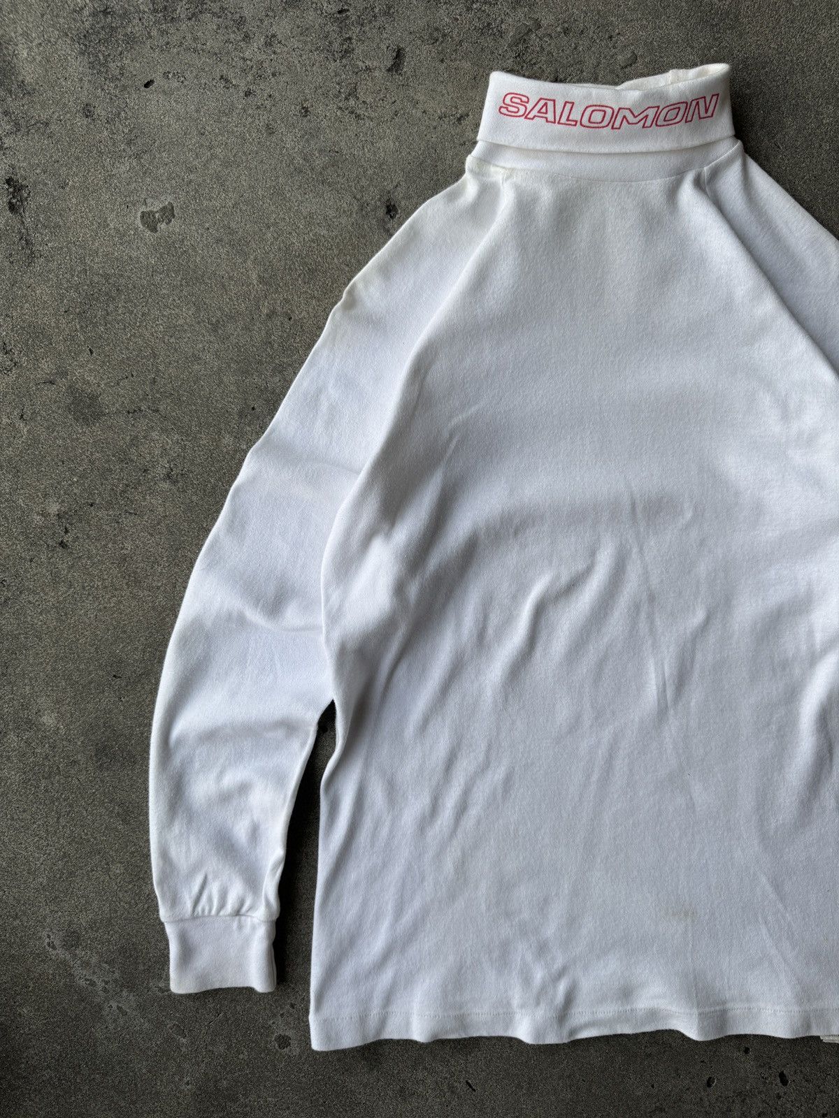 Salomon Vintage Salomon Big Logo Turtleneck Longg Sleeve Tee Size US M / EU 48-50 / 2 - 2 Thumbnail