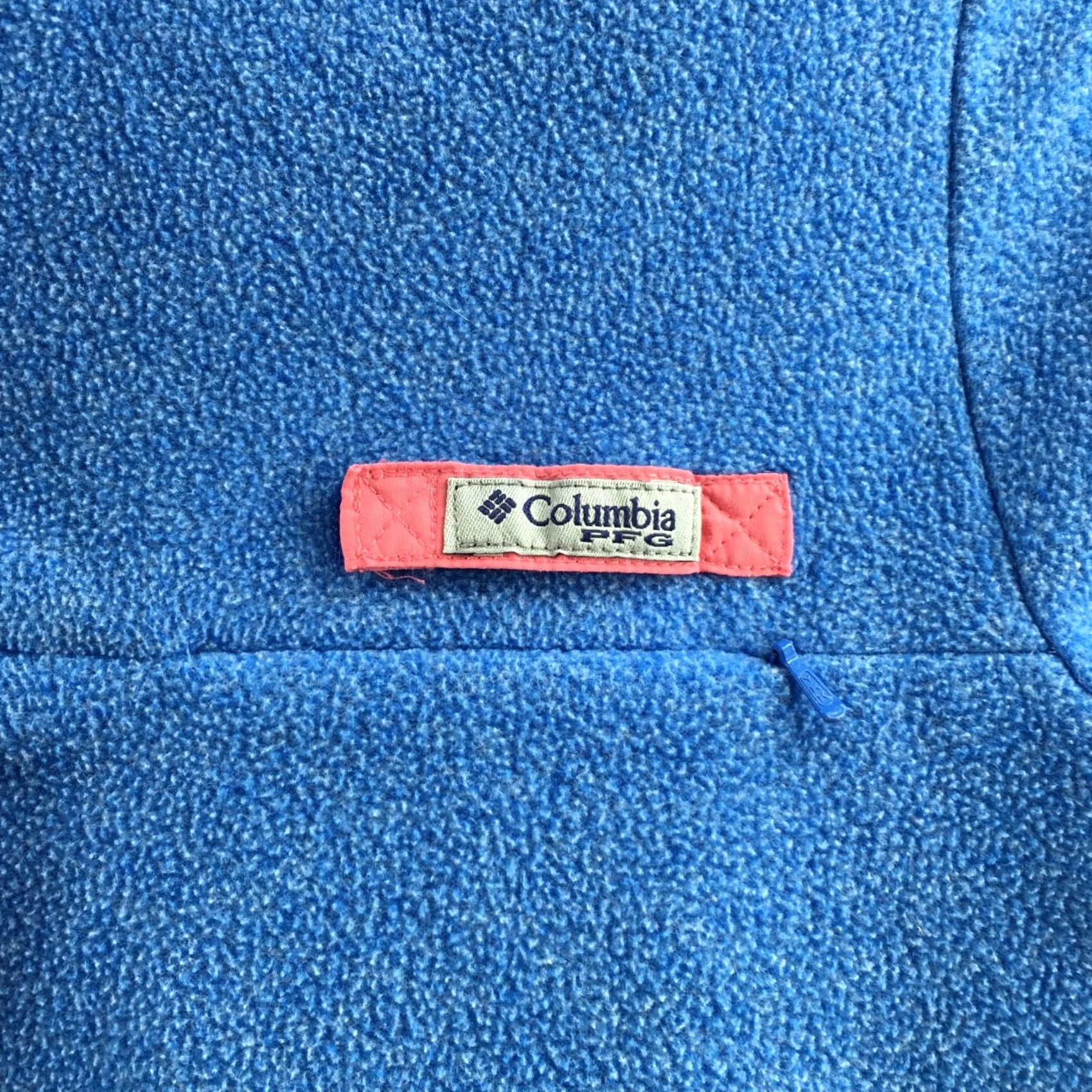 Vintage Columbia PFG Sweater Womens XS Blue Pink Trim Fleece Pullover Quarter Snap Size XS / US 0-2 / IT 36-38 - 4 Thumbnail