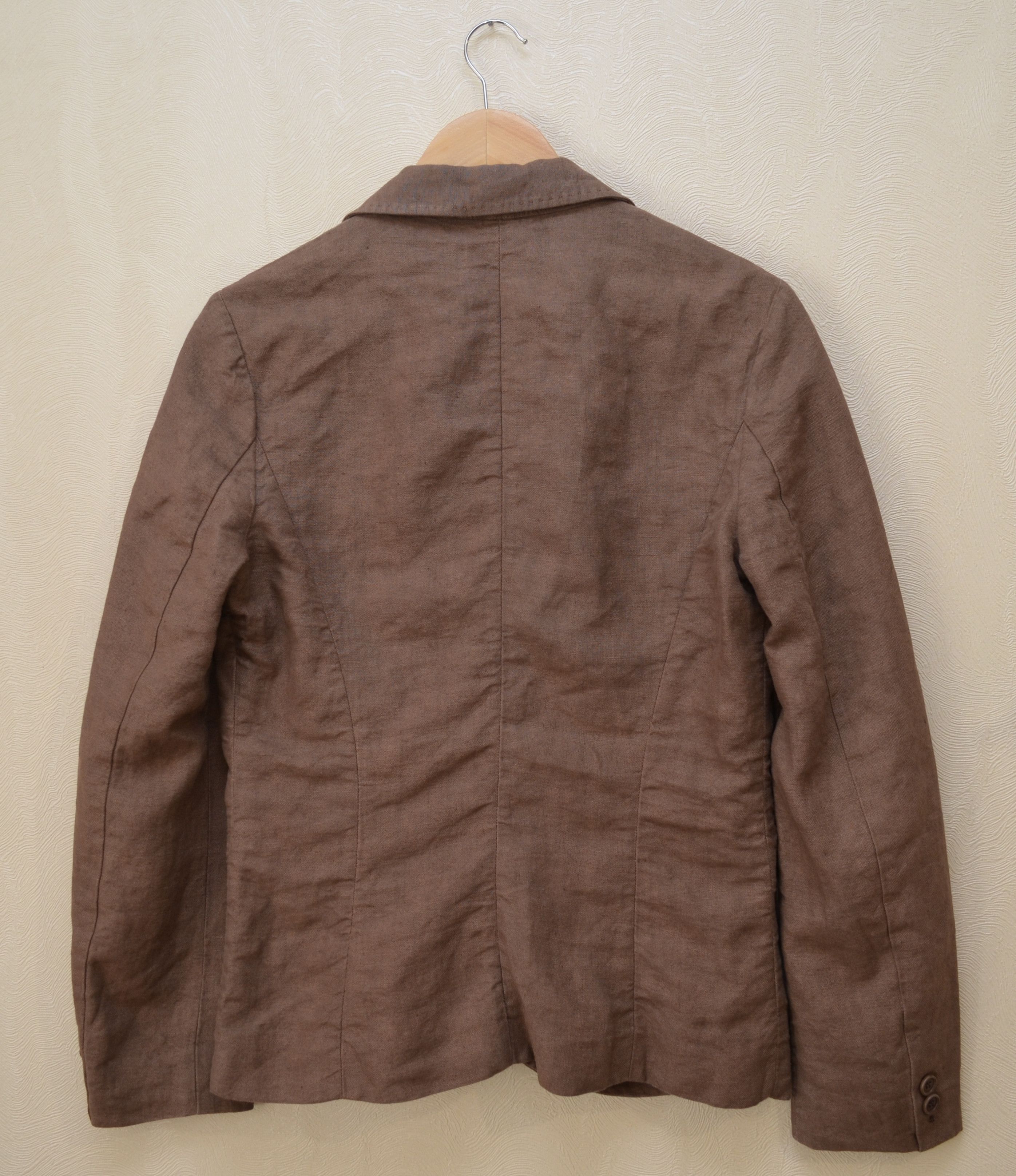C.P. Company × Designer × Vintage CP Company Womens 100% Linen Brown Blazer Jacket Size M / US 6-8 / IT 42-44 - 5 Thumbnail