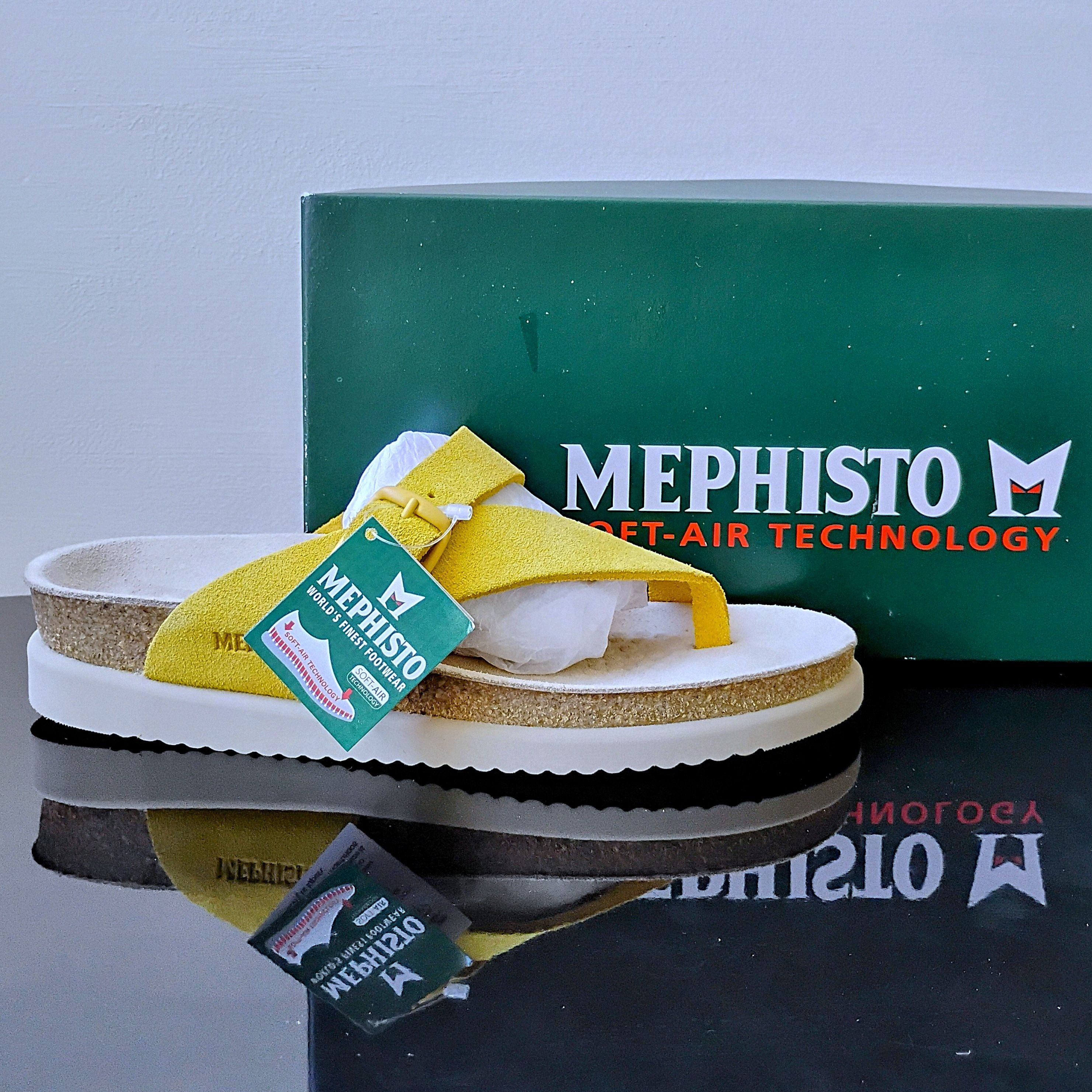Mephisto Mephisto Women's Helen Toe Loop Sandal in Beautiful Yellow Size US 7 / IT 37 - 1 Thumbnail