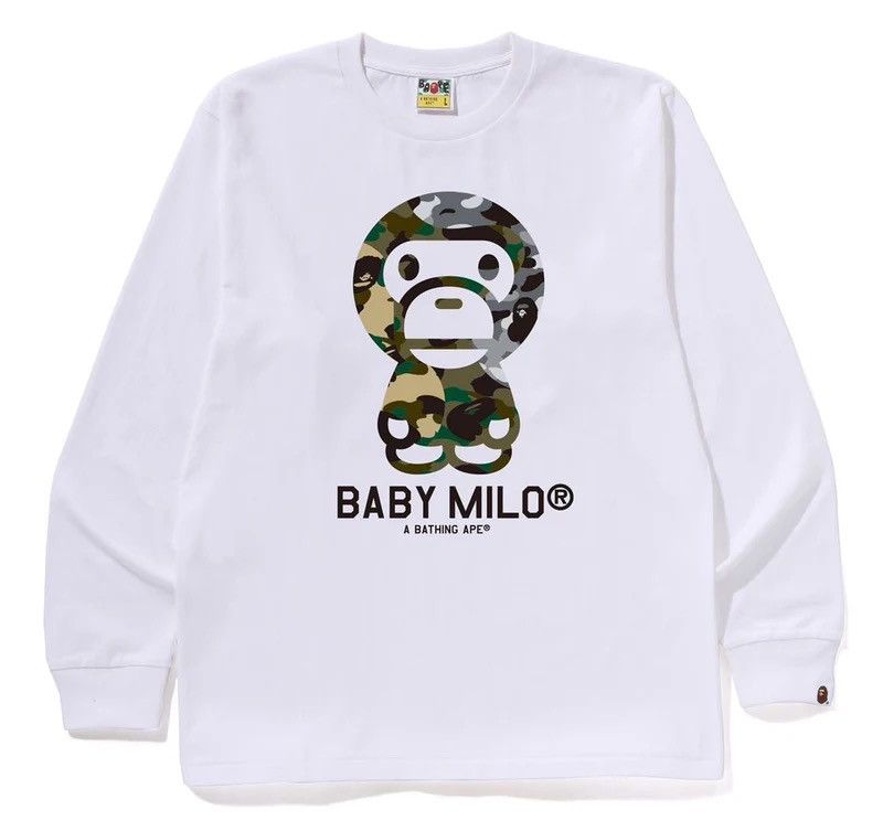 Bape Bape Baby Milo LS Tee Size ONE SIZE - 1 Thumbnail
