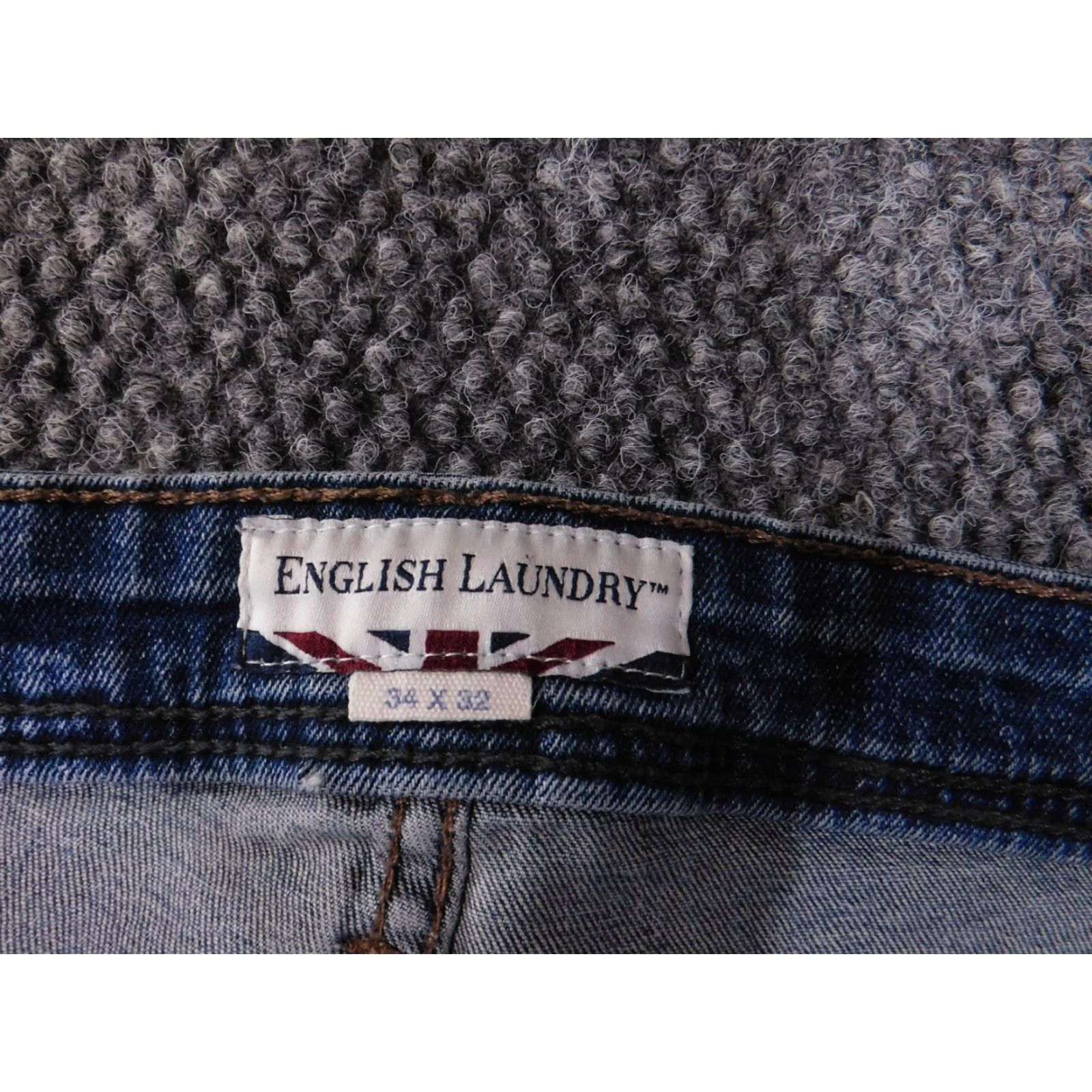 English Laundry English Laundry Jeans Men 34x32 Blue Harrow Straight Fit Distressed Denim 5-Pocket Regular Rise Cowboy Theme Vintage: No Size US 34 / EU 50 - 6 Thumbnail