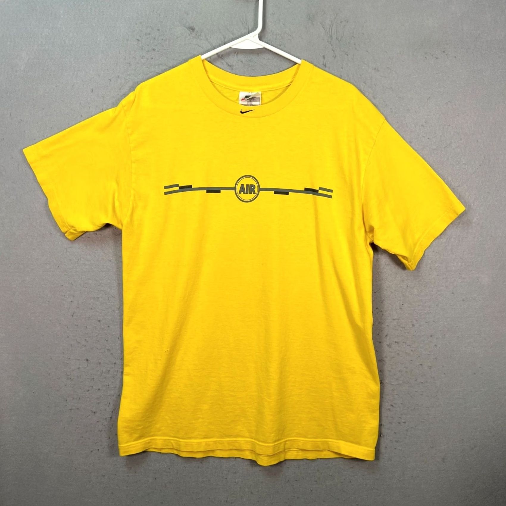Nike Vintage Nike T-Shirt Mens Size Medium Yellow Air Graphic 90s Made In USA Size US M / EU 48-50 / 2 - 2 Thumbnail