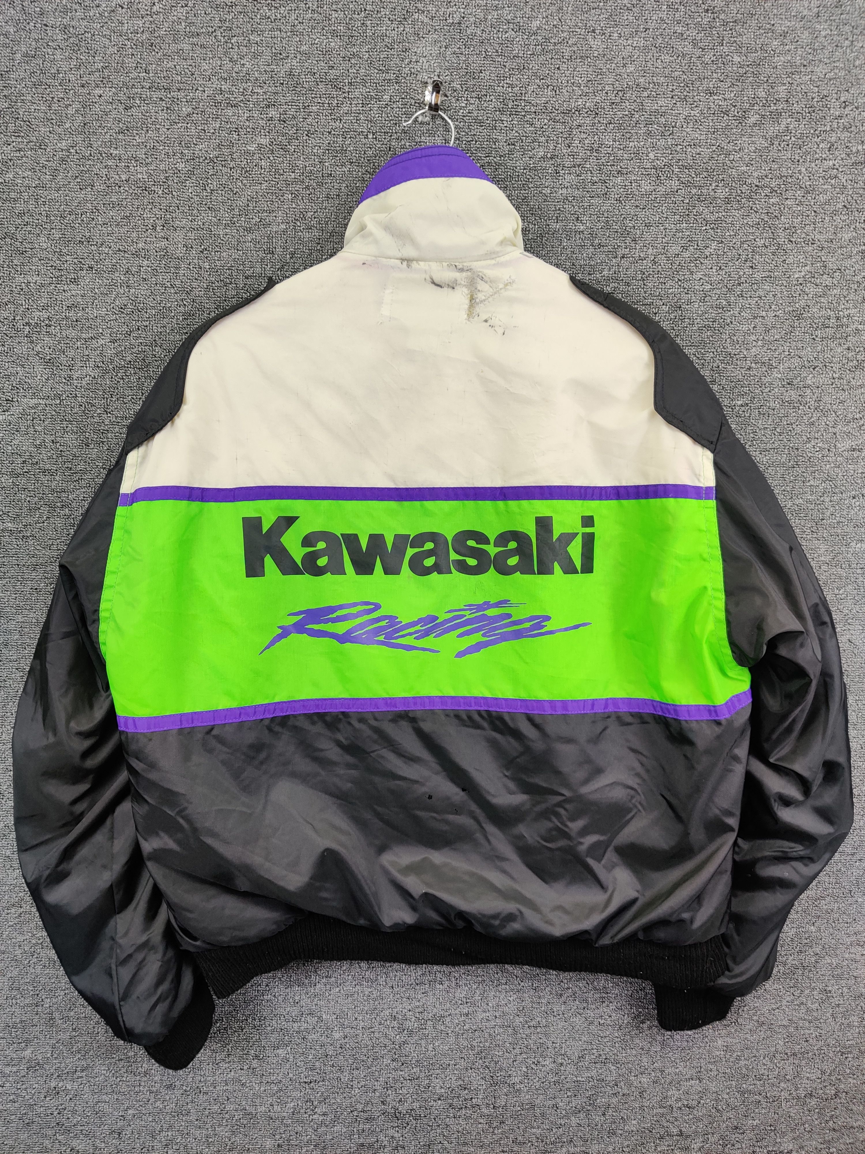 Vintage Vintage Kawasaki Racing Team Bomber Jacket Size US L / EU 52-54 / 3 - 6 Thumbnail