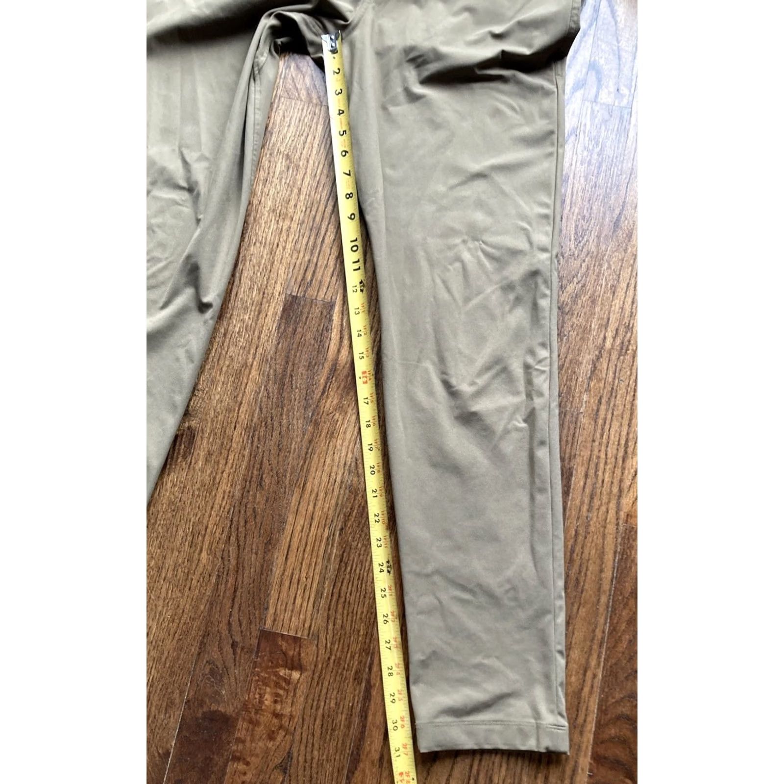 Lululemon Lululemon ABC Slim Fit 5-Pocket Pants Mens 31x31 Beige Chino Straight 5-Pocket Logo Zipper Flat Front Classic Regular Size US 31 - 3 Thumbnail