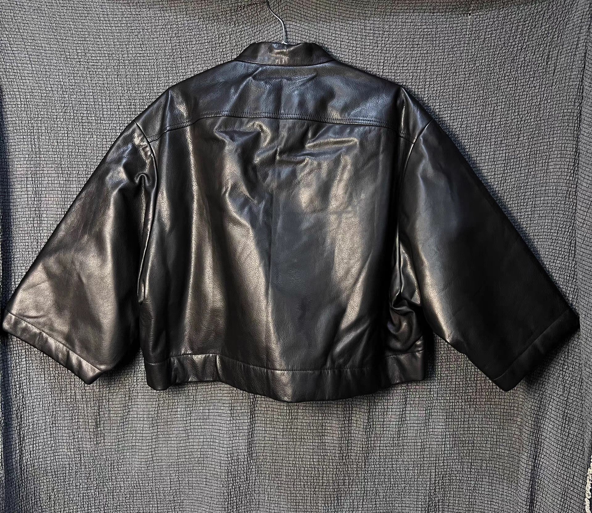 Rick Owens Rick Owens cropped oversized leather jacket Size S / US 4 / IT 40 - 2 Thumbnail