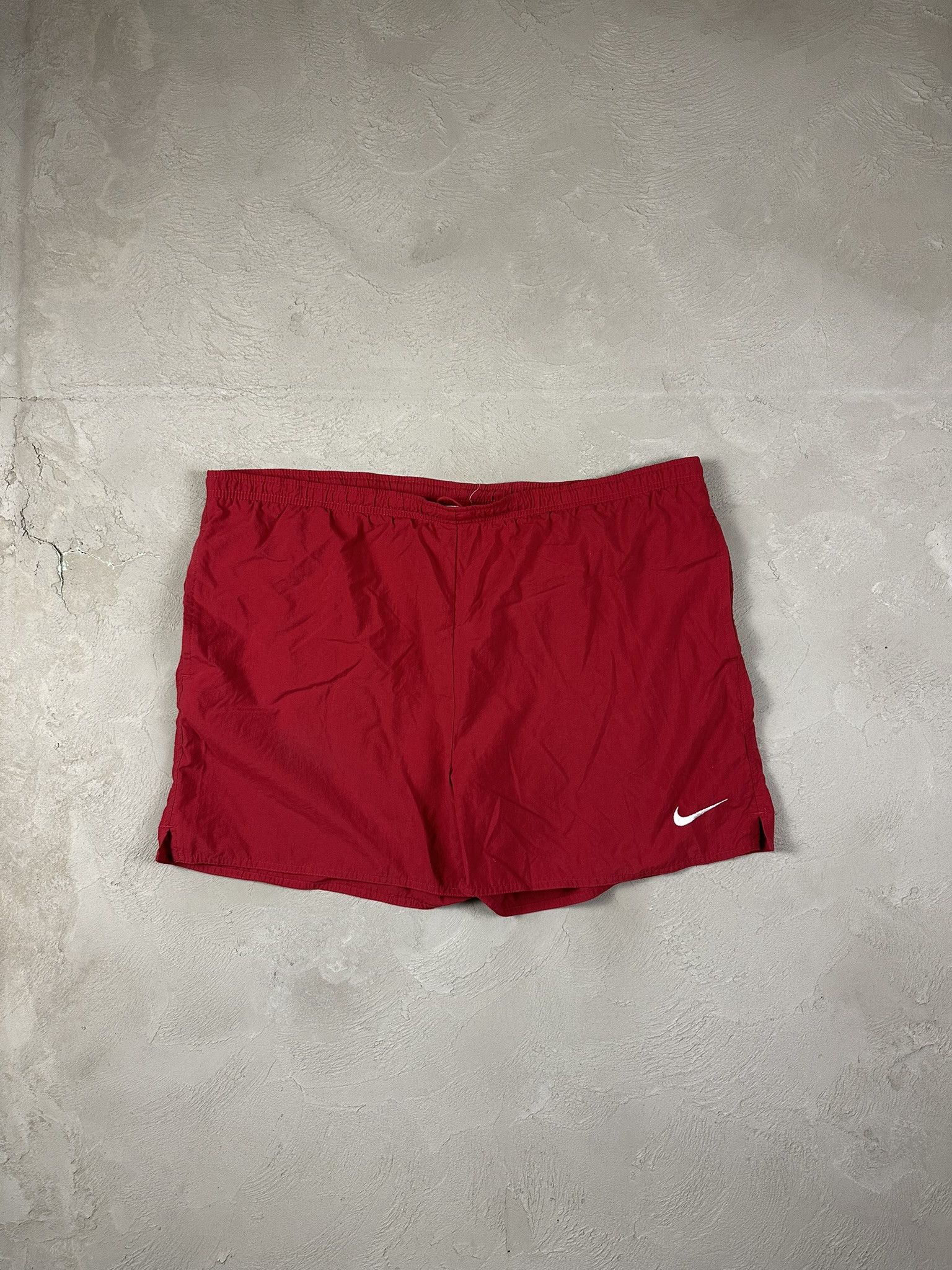 Nike × Vintage 90s Vintage Nike Spellout Swoosh Shorts Size US 36 / EU 52 - 2 Thumbnail