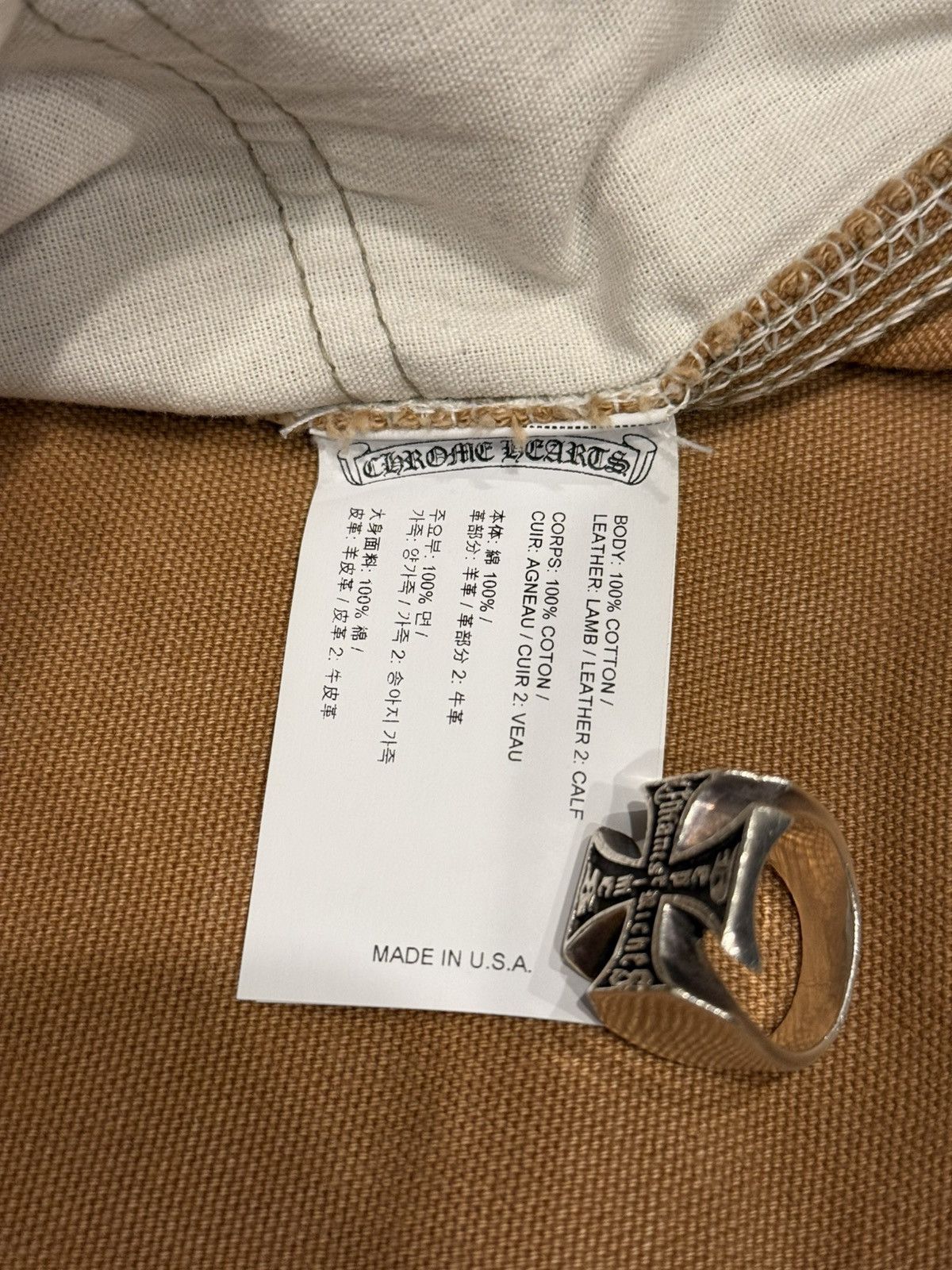 Chrome Hearts Chrome Hearts Star Parch Carhartt Double Knee Pants Size US 38 / EU 54 - 8 Thumbnail