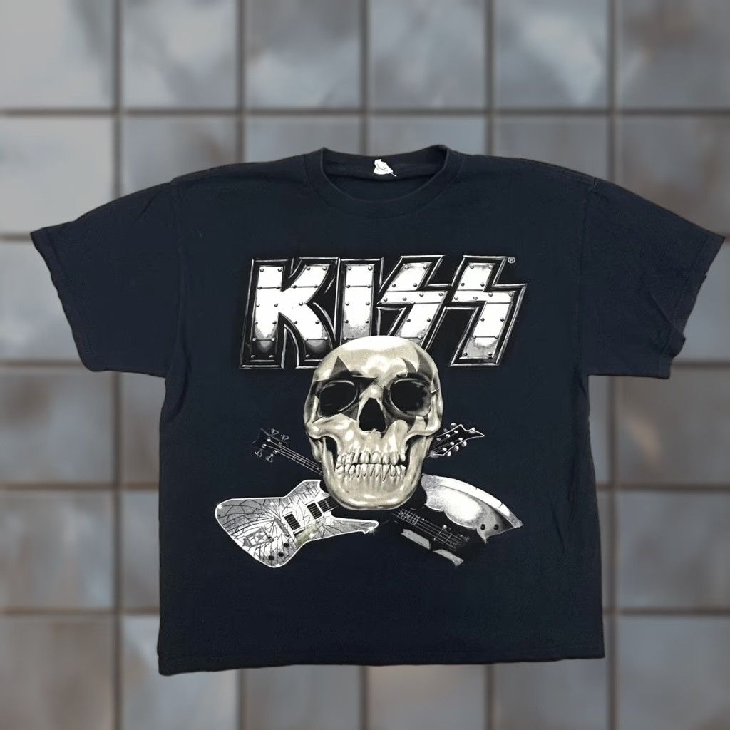 Doublet KISS Shirt Mens XL Black Skull Guitars Rock Concert The Tour 2012 Double Sided Size US XL / EU 56 / 4 - 1 Thumbnail