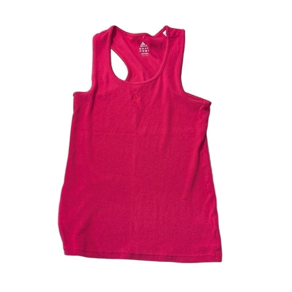 Adidas Adidas Pink Ribbed Tank Size Large Size L / US 10 / IT 46 - 2 Thumbnail