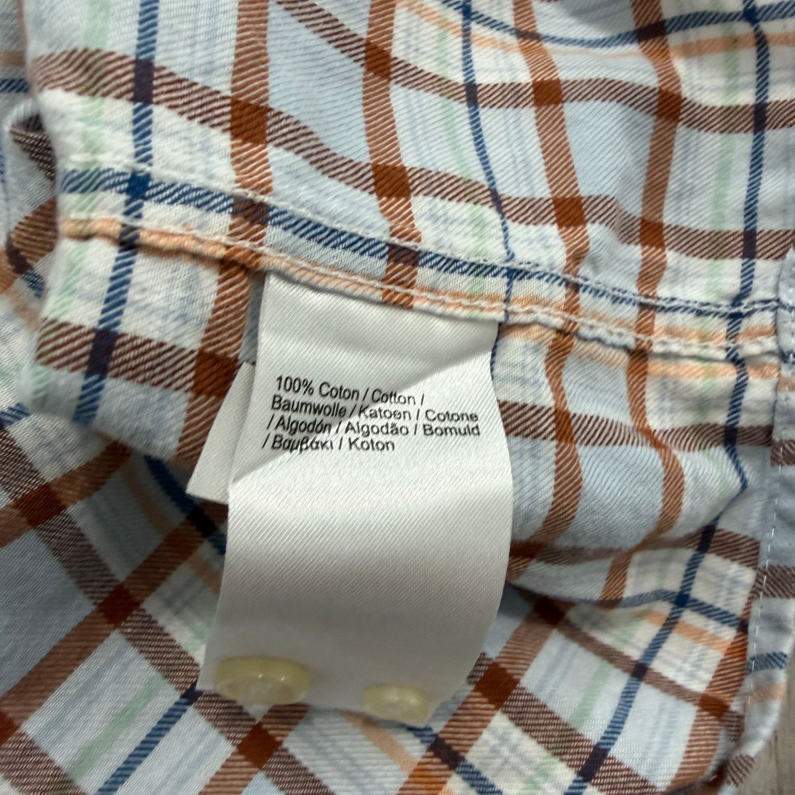 Lacoste Lacoste Button Shirt Mens Extra Large Blue Plaid Regular Fit Size US XL / EU 56 / 4 - 5 Thumbnail