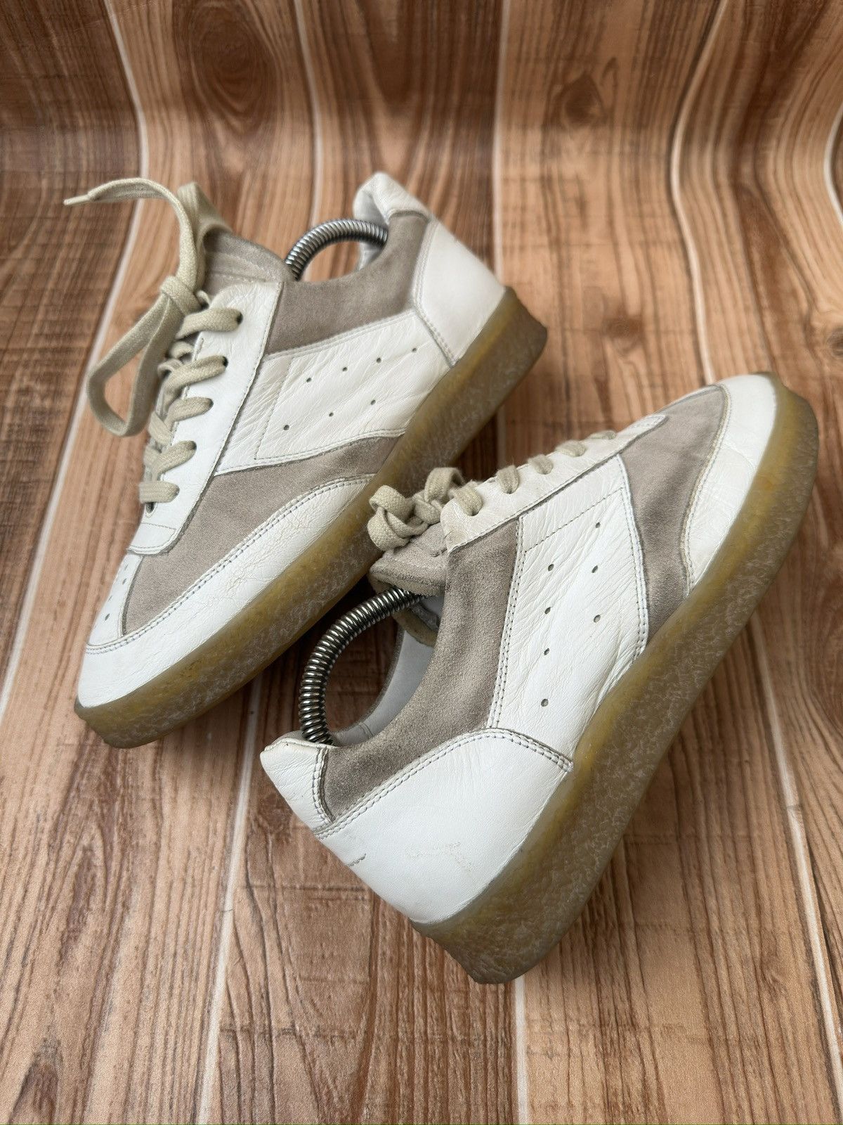 Maison Margiela Maison margiela MM6 White Court Sneakers Lowtops Size US 7 / IT 37 - 12 Thumbnail