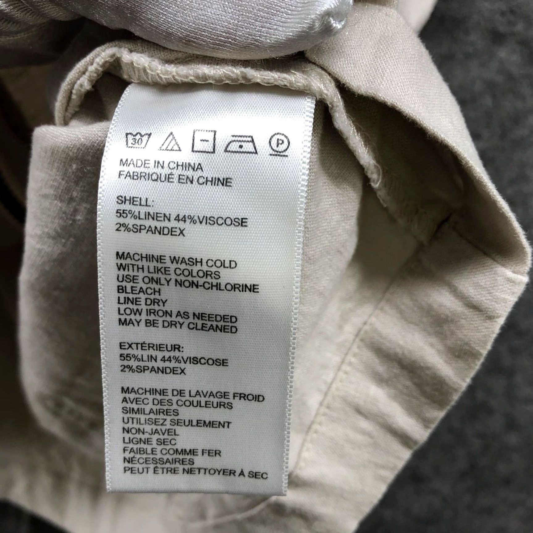 Urban Outfitters Urban Outfitters Mini Skirt Womens Small Linen Blend Zip Front Beige Lightweight Size 28" / US 6 / IT 42 - 7 Thumbnail
