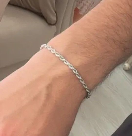 Vintage Stainless steel silver bracelet Size ONE SIZE - 2 Thumbnail