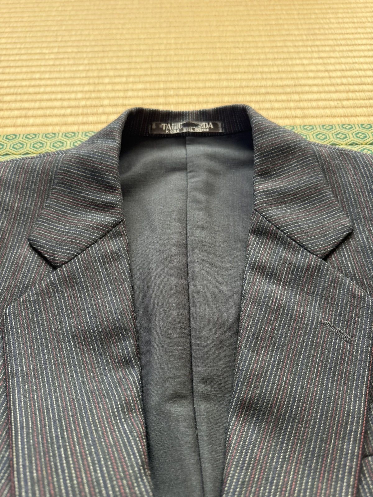 Other Vintage REFINE SUPER ALL WOOLBlueGrey Pinstripe 3-Piece Suit Size 42R - 9 Thumbnail