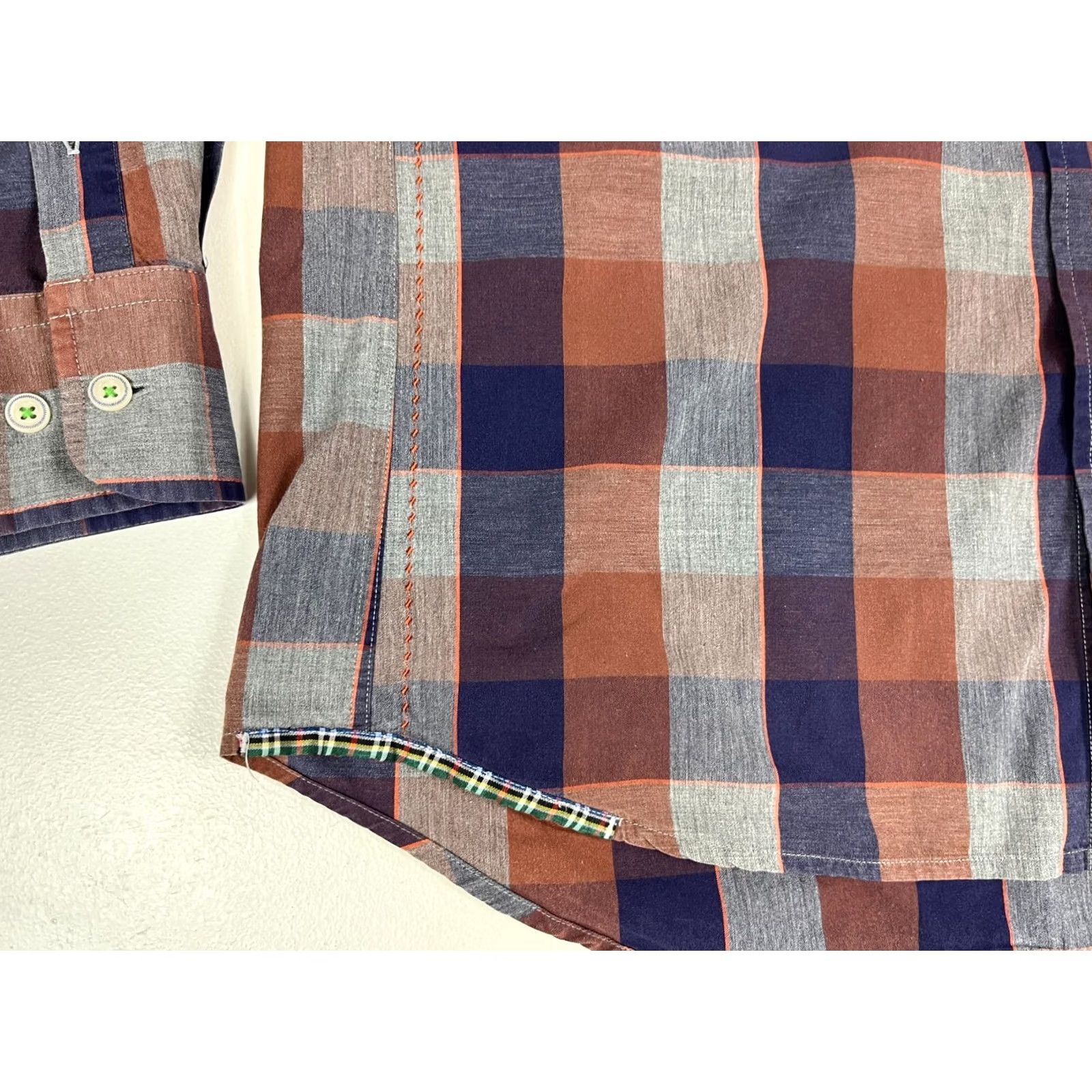 Robert Graham Robert Graham Jeans Men’s Button-Up Casual Shirt L Multi-Color Plaid Long Sleeve 100% Cotton Size US L / EU 52-54 / 3 - 7 Thumbnail