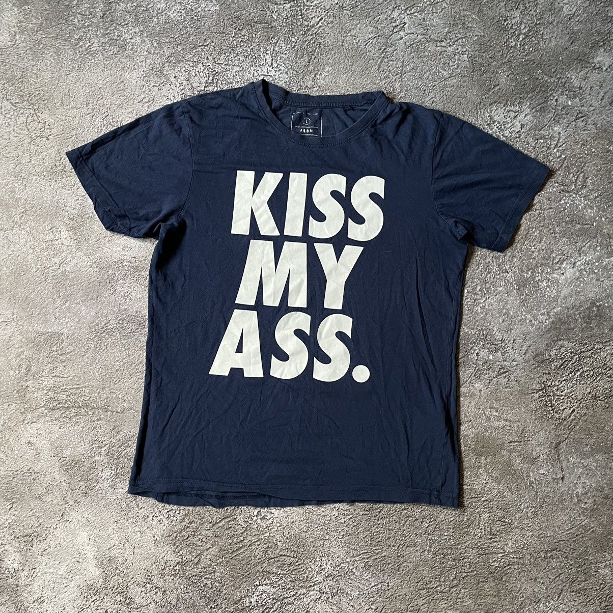 Vintage Vintage Y2K ADULT LOGO FUNNY KISS ASS BuyTee L Size US L / EU 52-54 / 3 - 3 Thumbnail