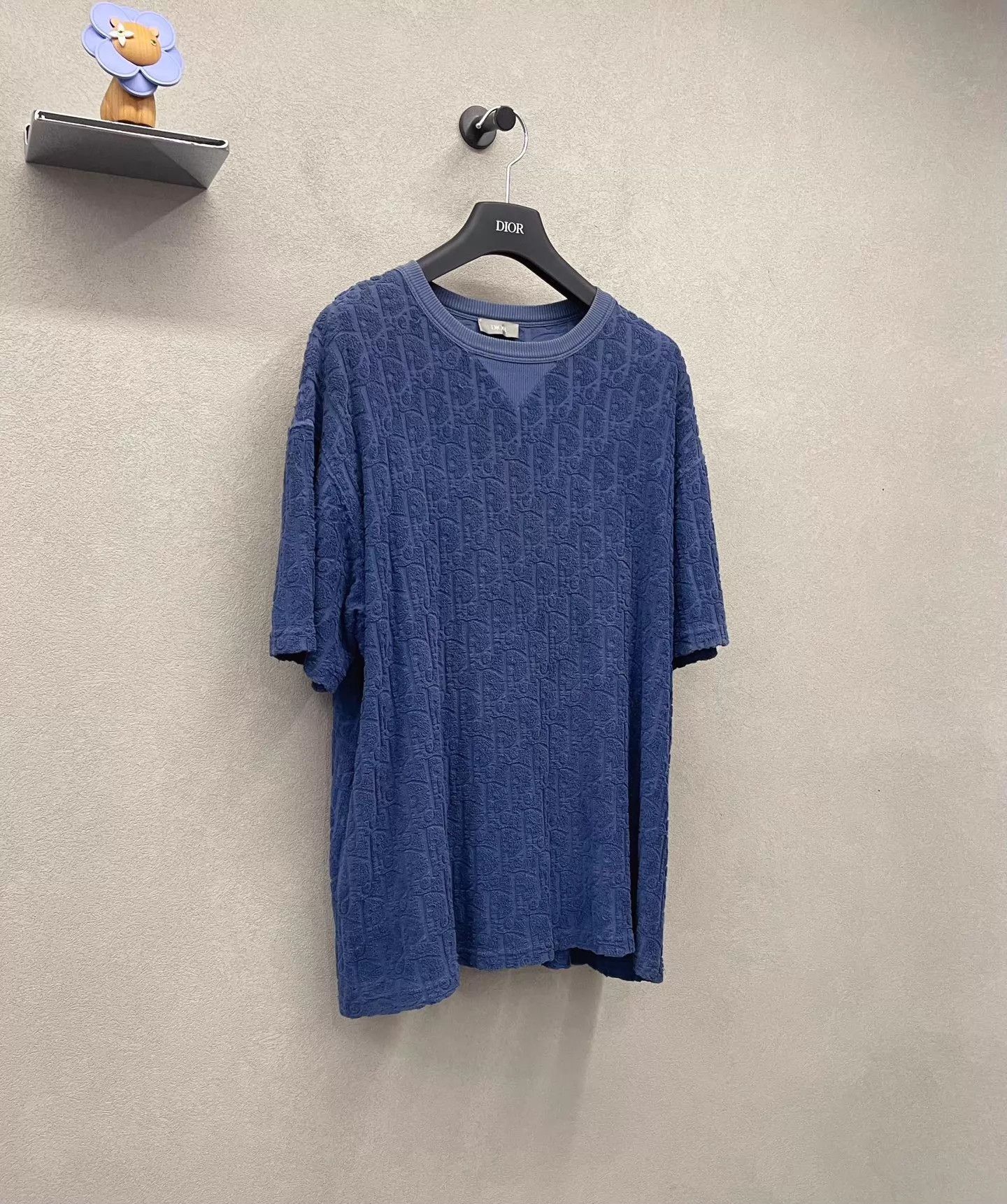 Dior Dior print navy blue towel short-sleeve L unisex Size US L / EU 52-54 / 3 - 3 Thumbnail