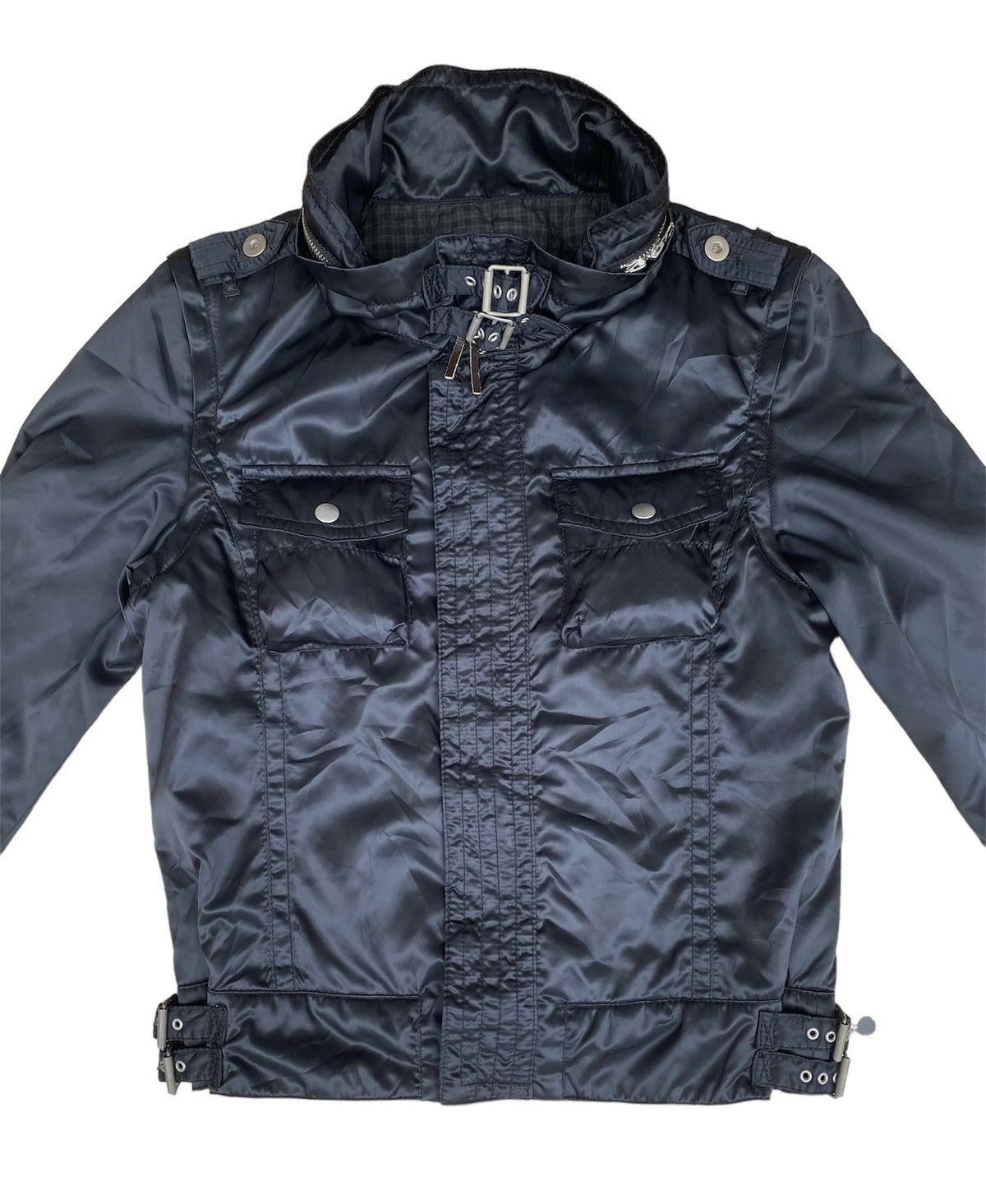 PPFM PPFM Black Sateen Parachute Rider Jacket Size US M / EU 48-50 / 2 - 8 Thumbnail