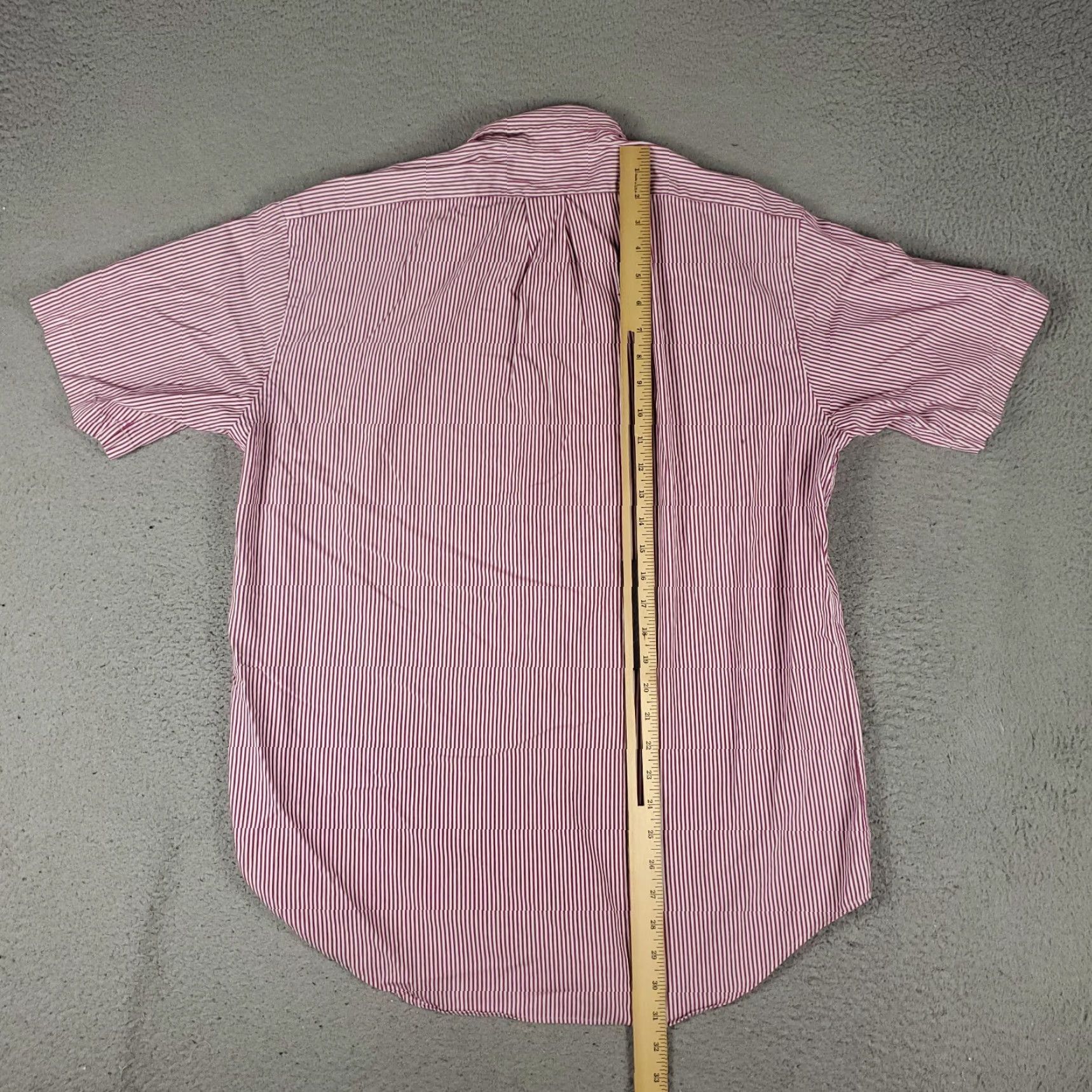Ralph Lauren VINTAGE Ralph Lauren Shirt Mens Medium Purple Striped Button-Up Collared Short Sleeve Classic, Preppy, All Seasons, Logo, Pockets Size US M / EU 48-50 / 2 - 5 Thumbnail