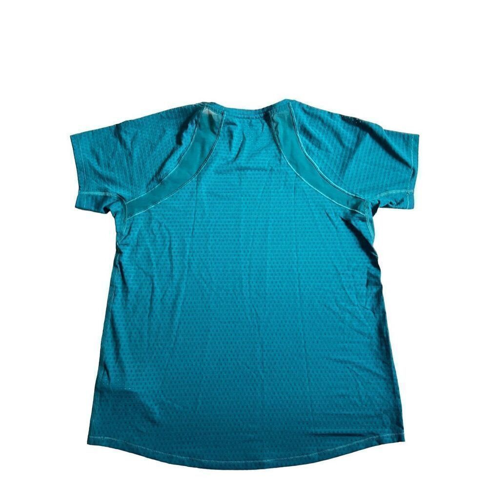 Athleta ATHLETA TEAL CHI DOT MESH TRAIN TEE size XS Size XS / US 0-2 / IT 36-38 - 2 Thumbnail