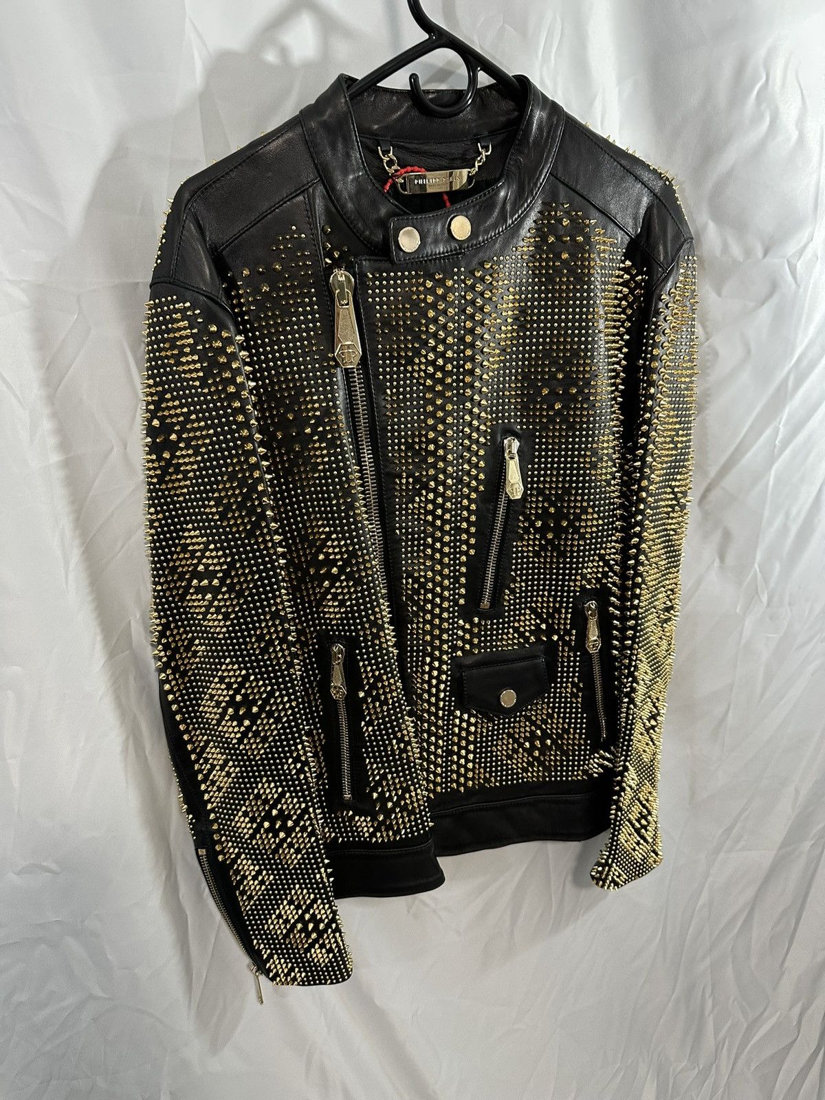 Philipp Plein Philipp Plein Leather Jacket Size US L / EU 52-54 / 3 - 2 Thumbnail