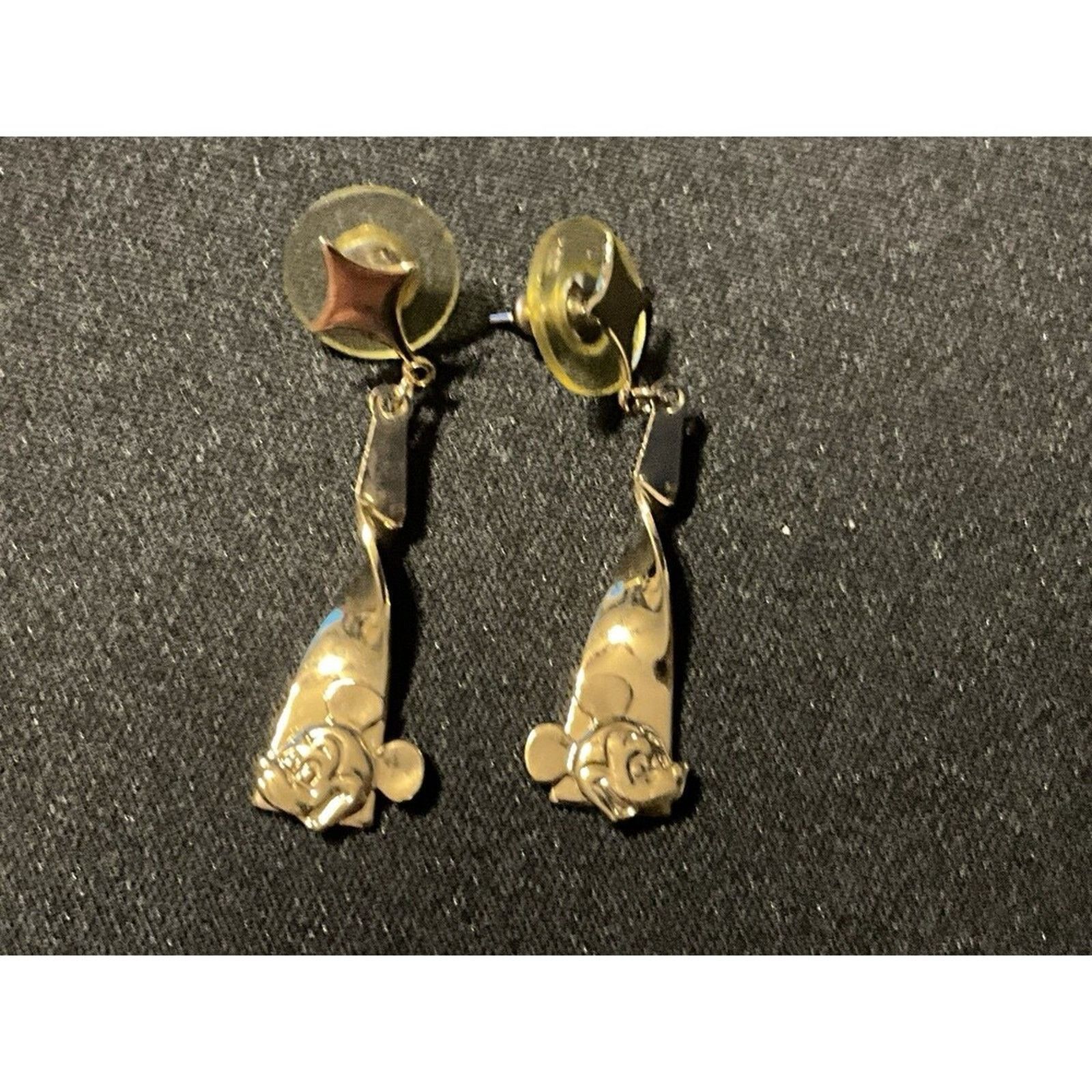 Disney Disney Prototype Gold Tone Earrings Size ONE SIZE - 2 Thumbnail