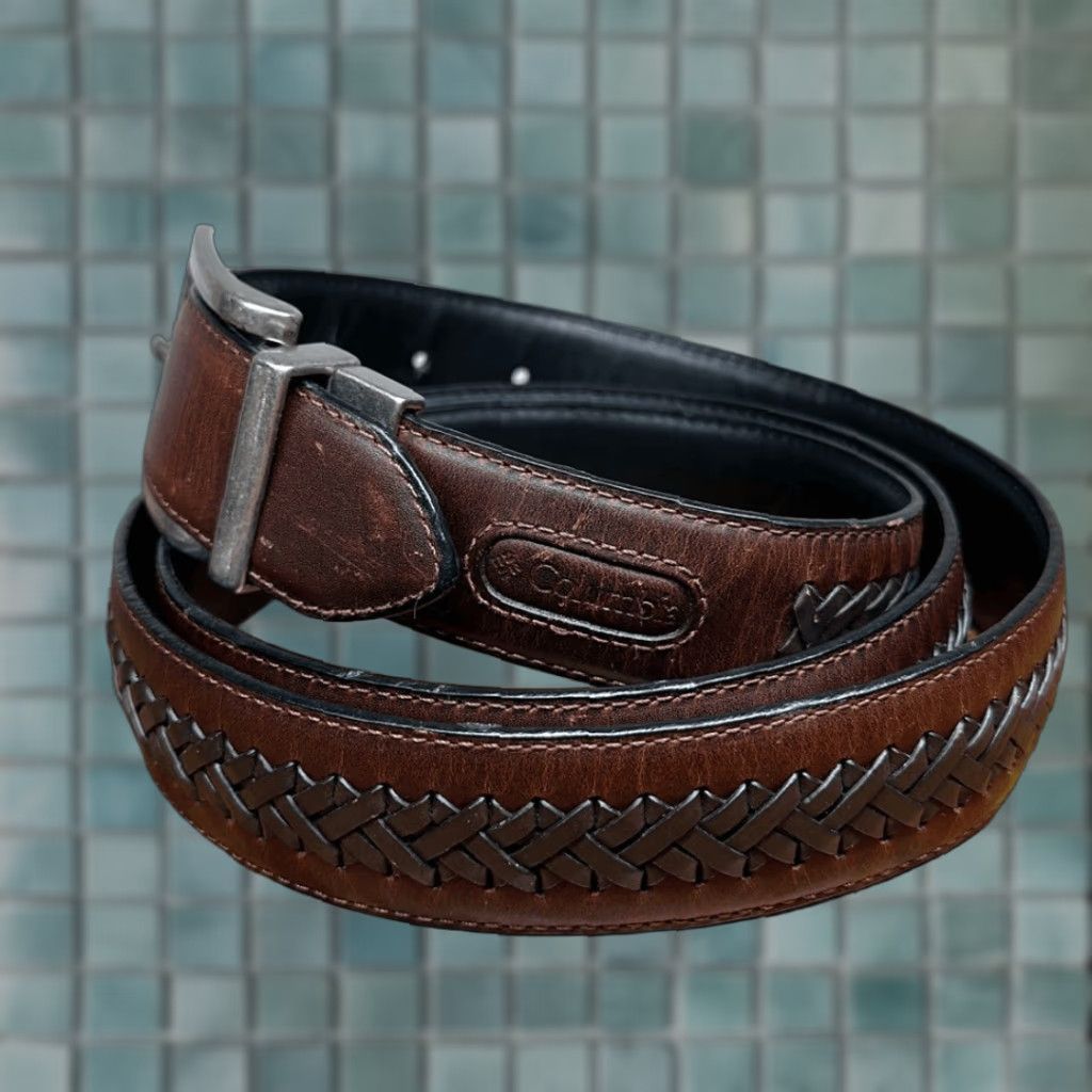 Vintage **Columbia Reversible Brown Genuine Leather Work Belt Men's Size 48** User: Columbia Reversible Genuine Leather Brown Work Belt Men's Size 48 Size ONE SIZE - 1 Thumbnail